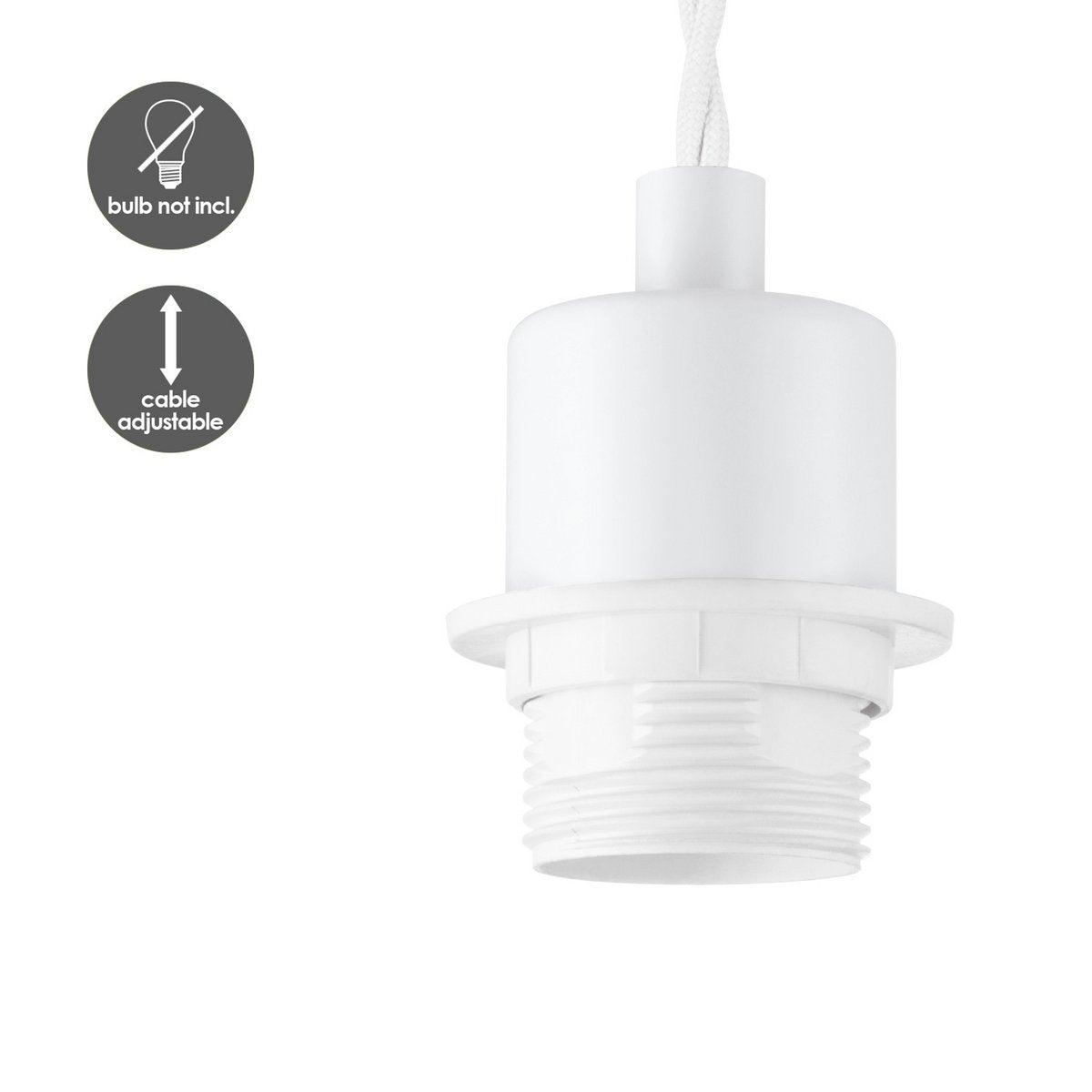 Home Sweet Home Hanglamp Altis - E27, Wit, 29x100cm