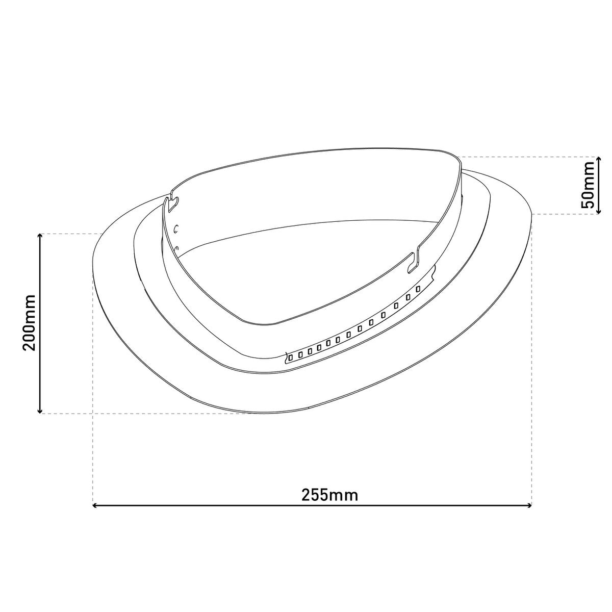 LED wand- en plafondlamp “Liso” wit