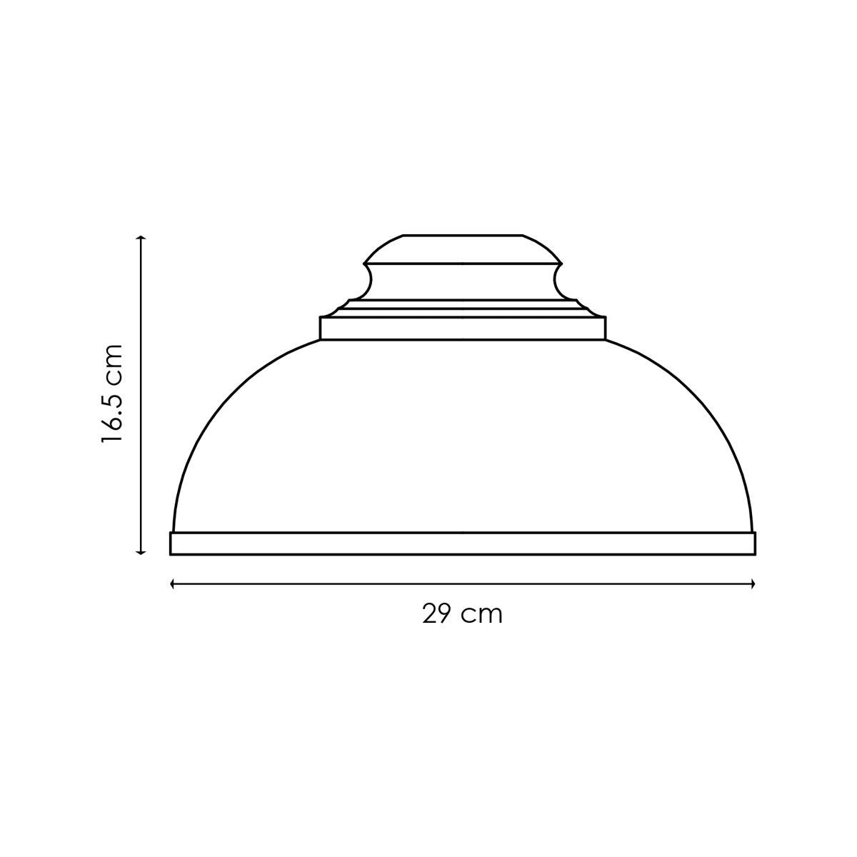 Home Sweet Home Lampenkap Takis rond Wit - B:29xD:29xH:16.5cm