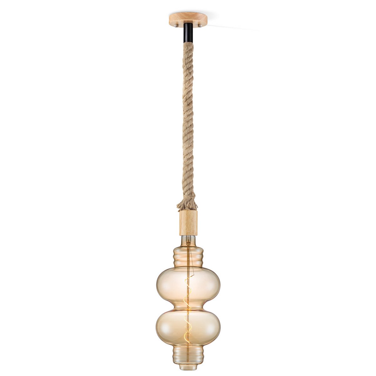 Home Sweet Home hanglamp Leonardo Diabolo - G180 dimbaar E27 amber