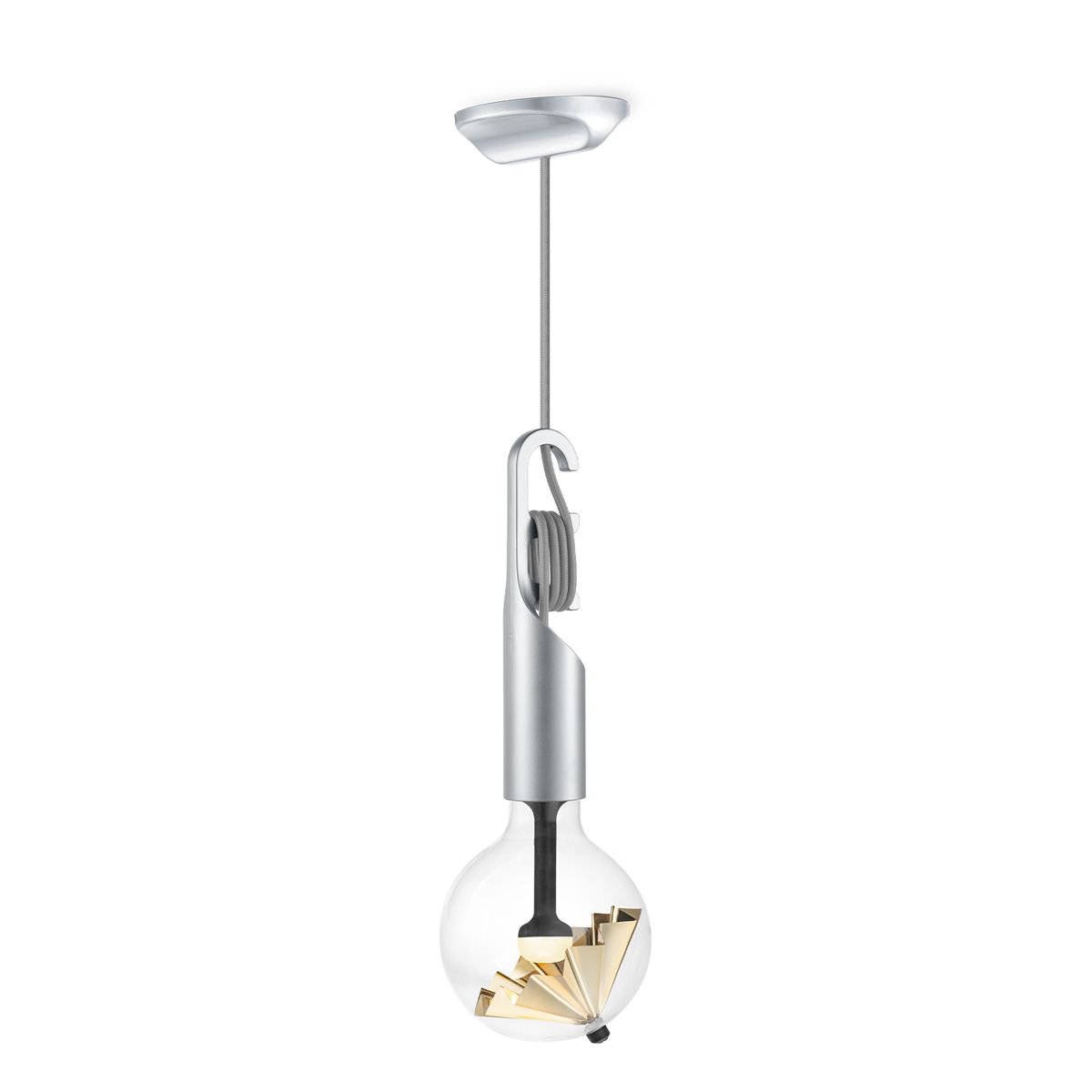 Home Sweet Home Hanglamp Move Me Twist Paraplu 5,5W 2700K grijs-goud