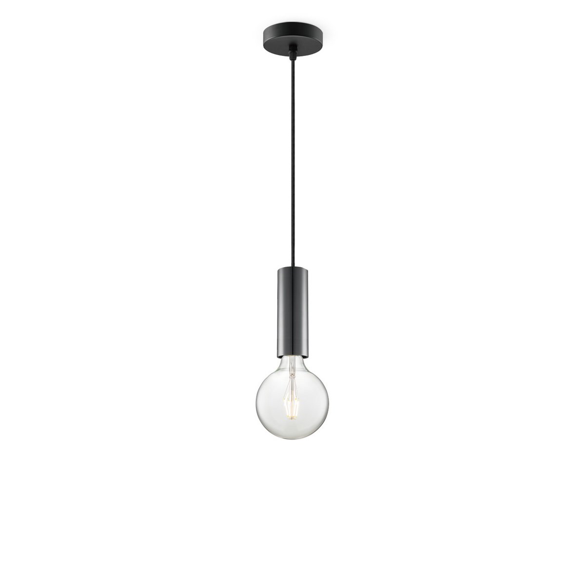 Home Sweet Home hanglamp zwart Saga - G180 - dimbaar E27 helder