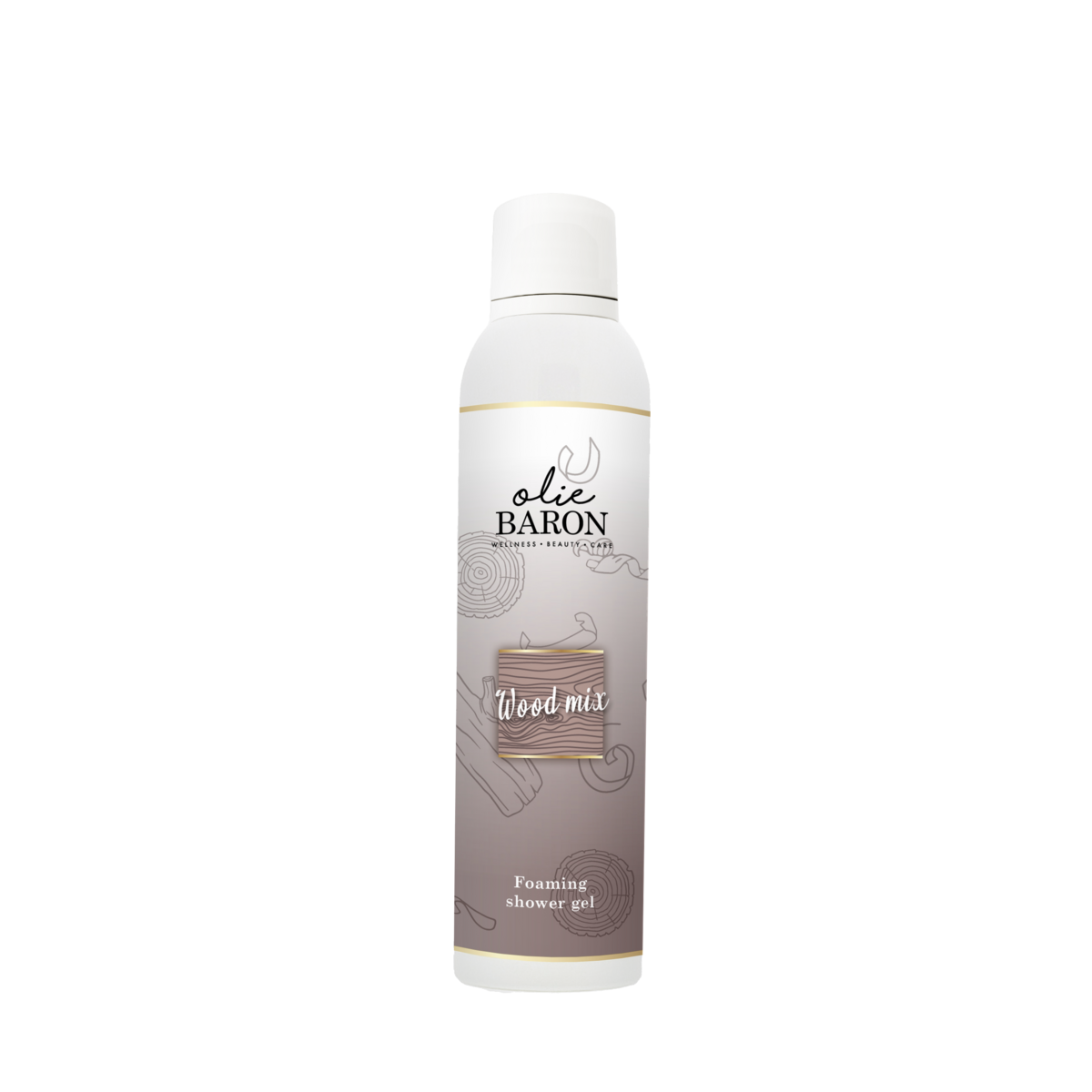 De Oliebaron® - Foaming shower gel - Wood mix - 200 ml