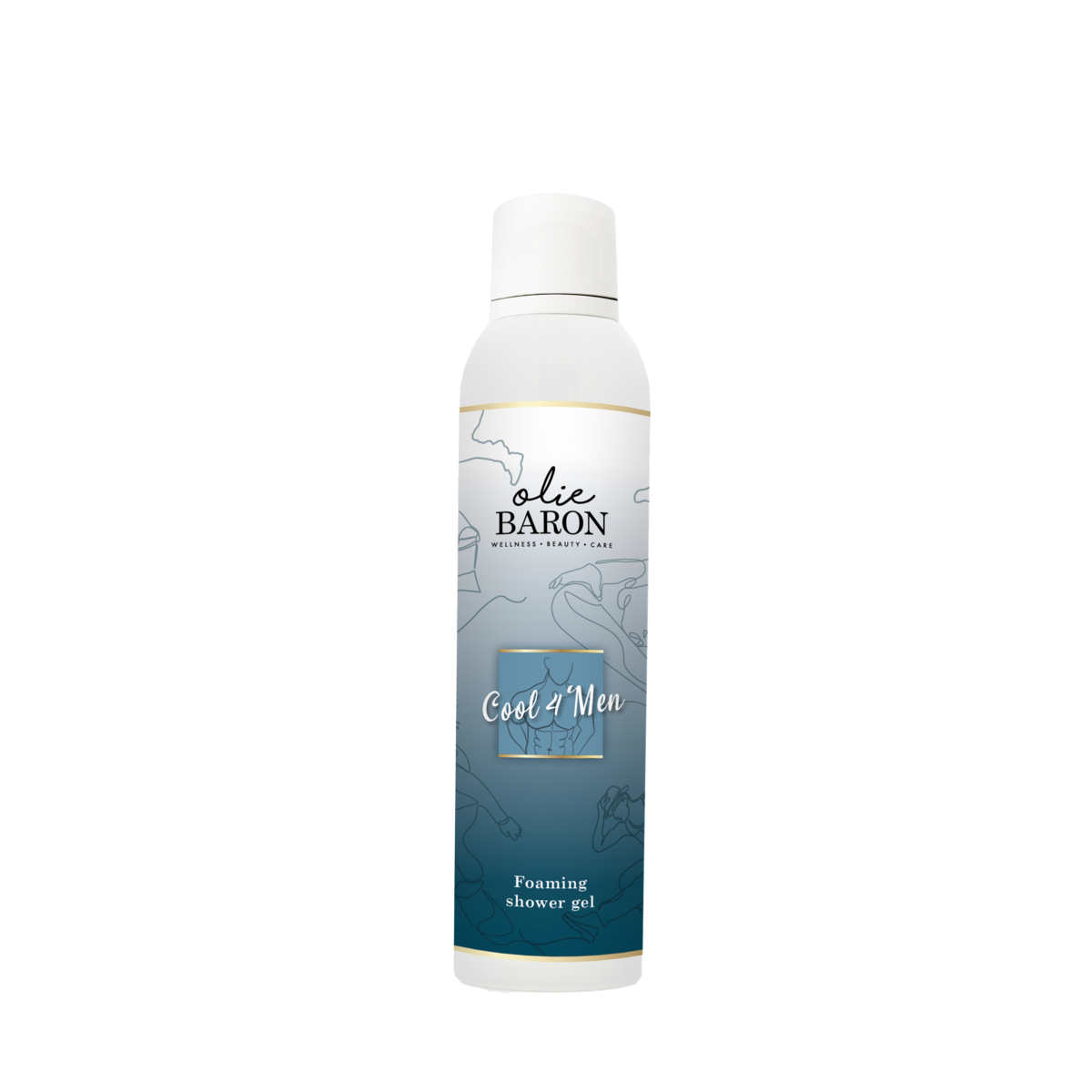 De Oliebaron® - Foaming shower gel - Cool 4 Men - 200 ml