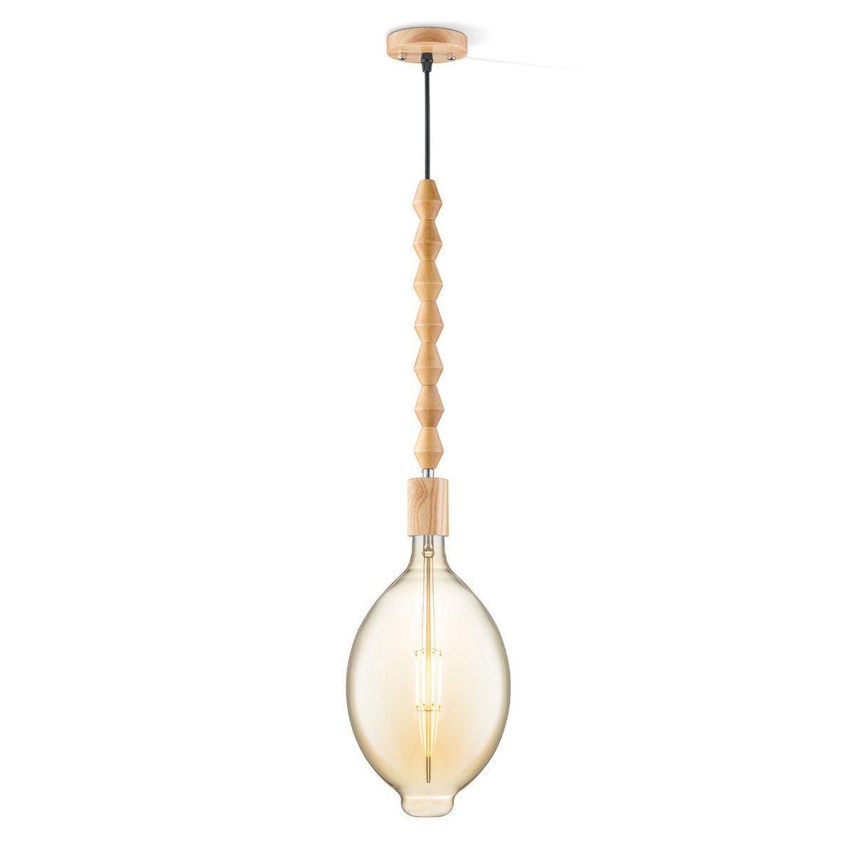 Home Sweet Home hanglamp Dana Ovaal - LED lamp - dimbaar E27 amber