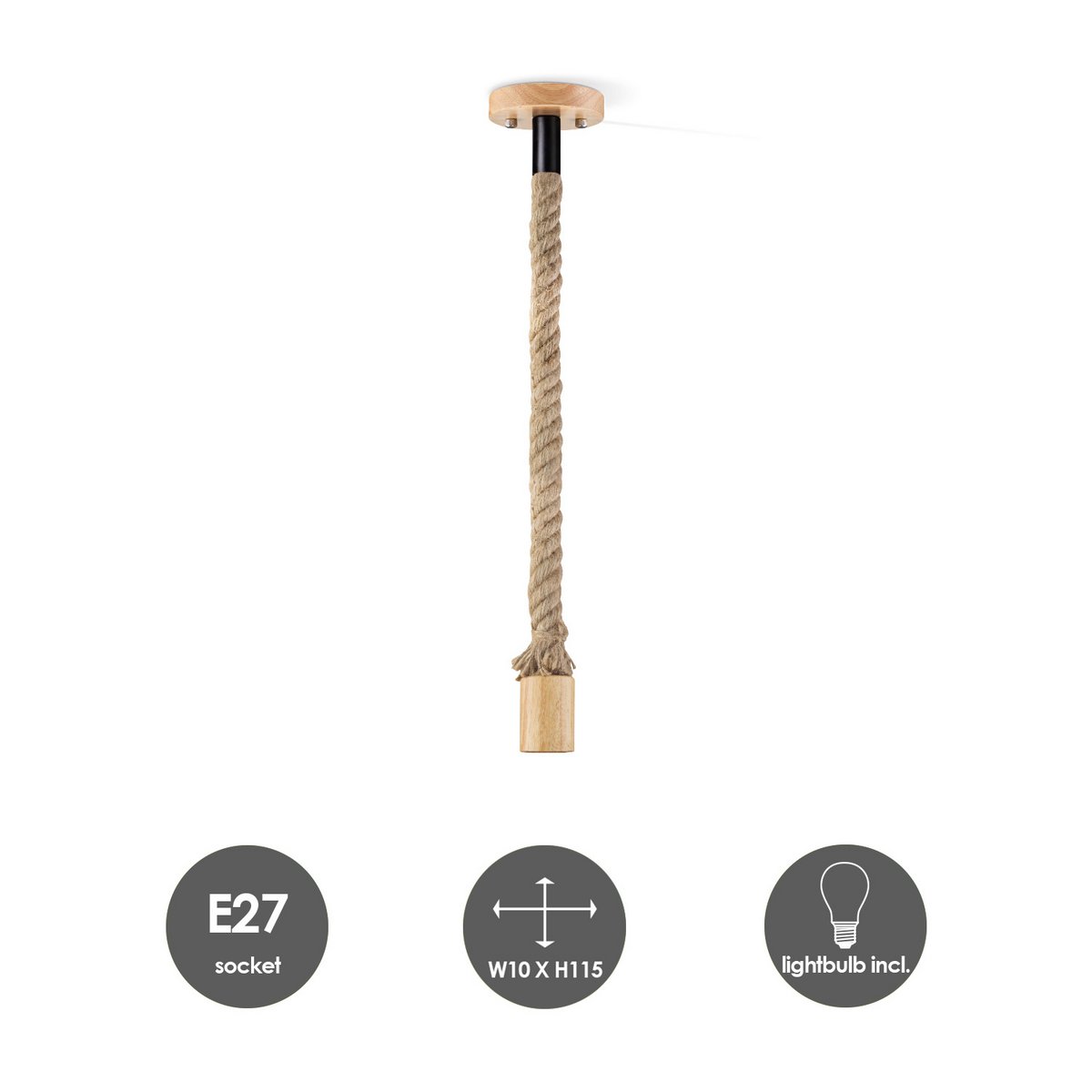 Home Sweet Home hanglamp Leonardo Diabolo - dimbaar E27 helder