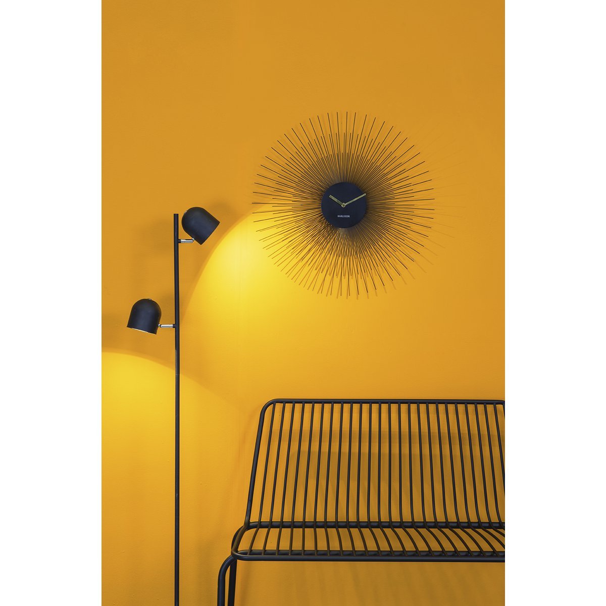 Wandklok Pioen Groot