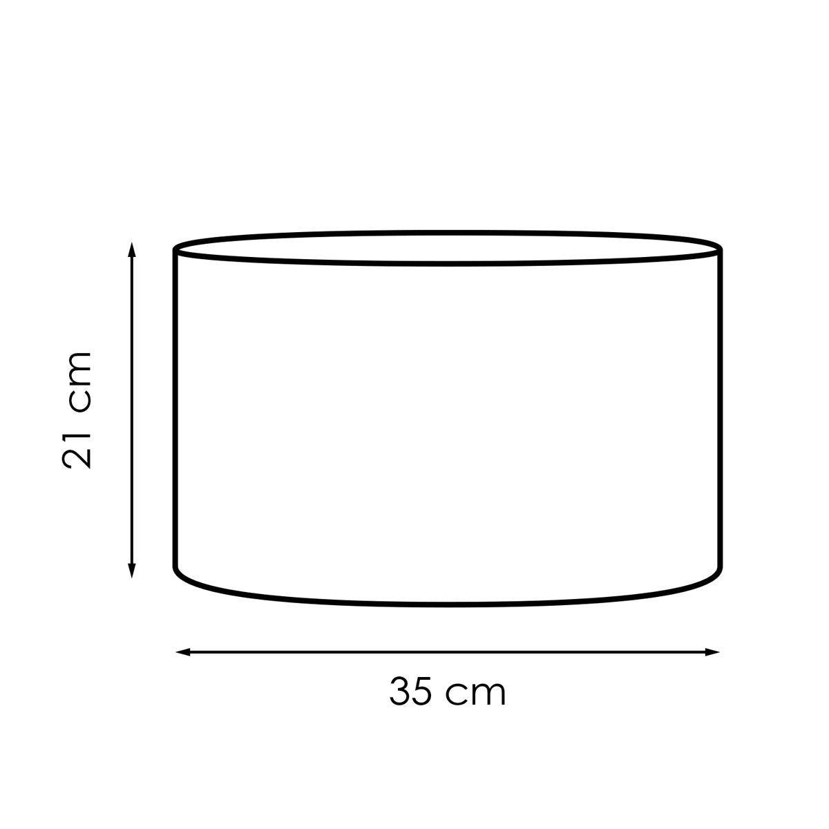 Home Sweet Home Lampenkap Canvas groen - B:35xD:35xH:21cm