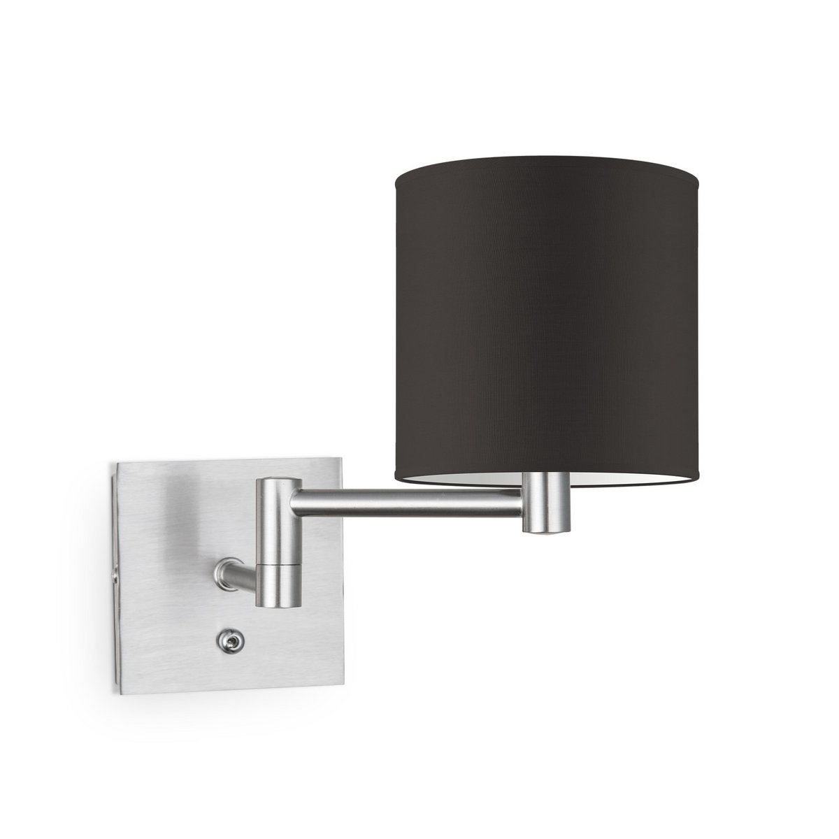 Home Sweet Home Wandlamp - Schommel, E27, chocolade Lampenkap 16x15cm