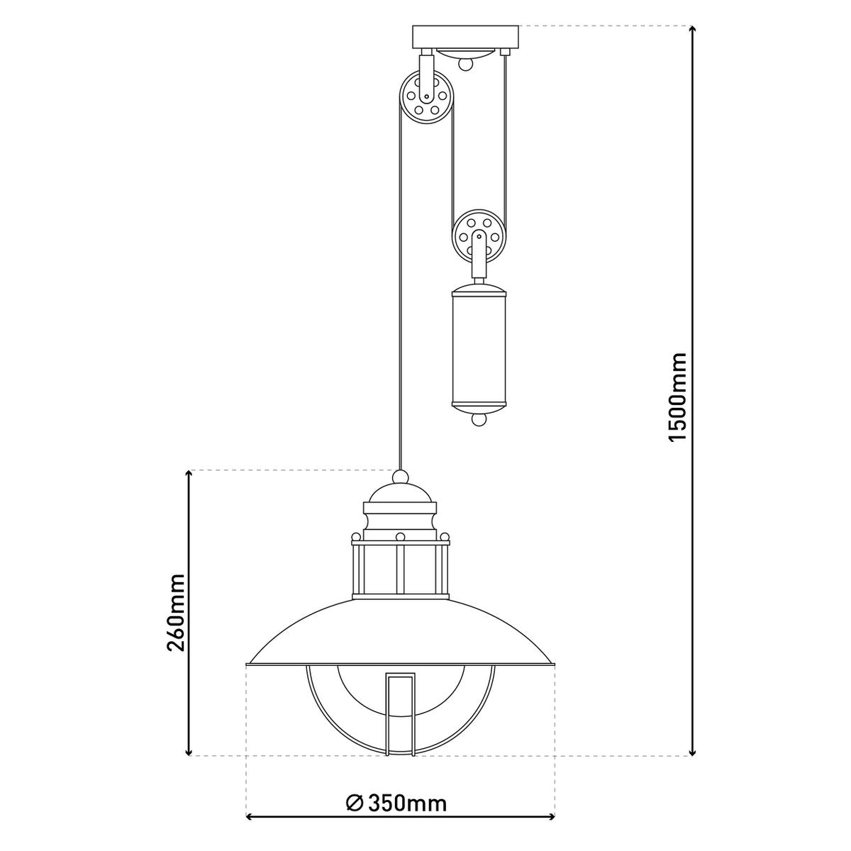 Balance hanglamp "Cottage"