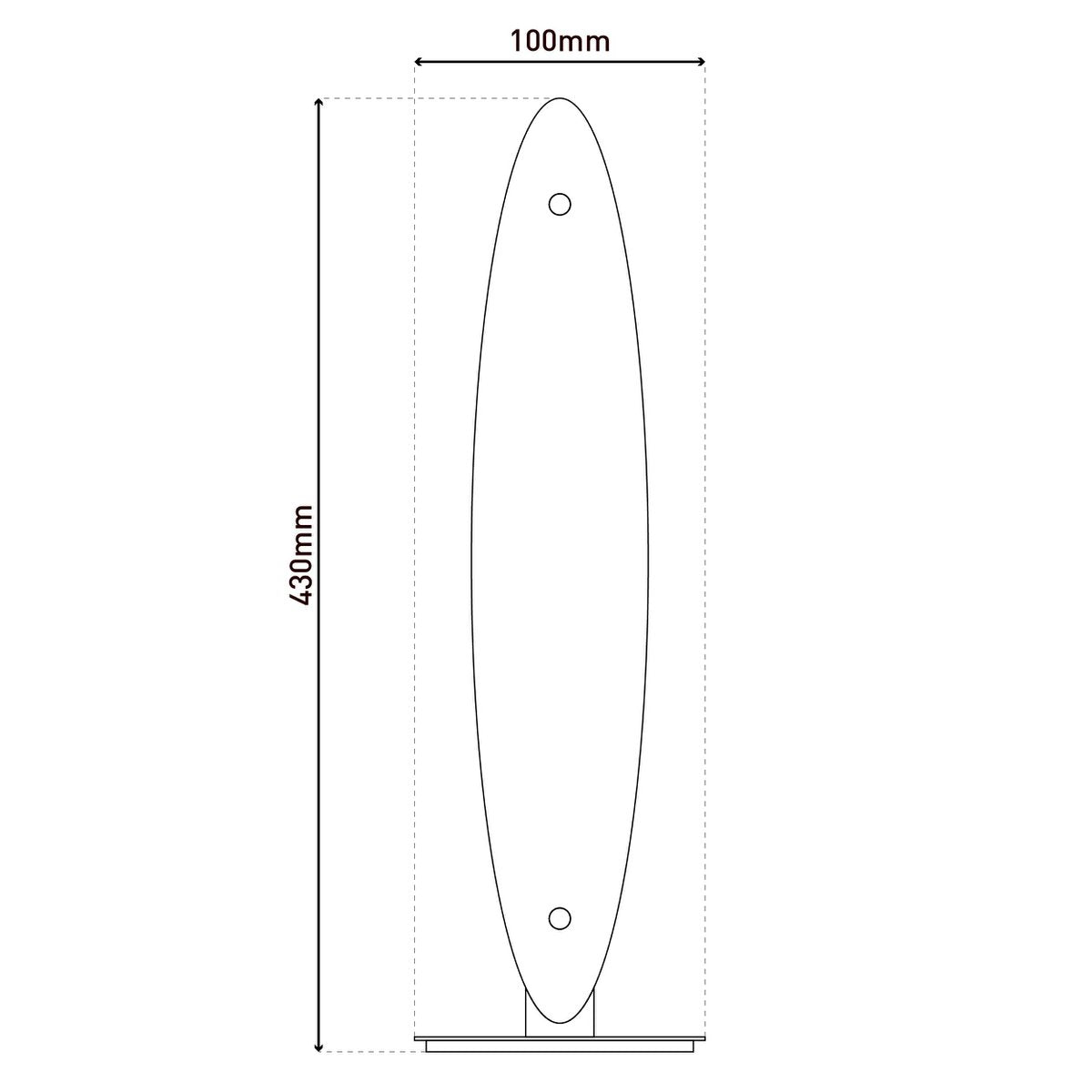 LED tafellamp "Surf" h:43cm