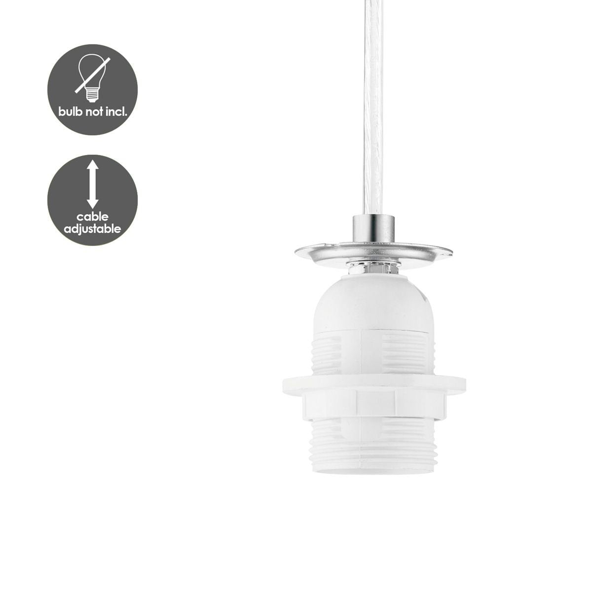 Home Sweet Home verlichtingspendel Combi 11/11/100cm-Geborsteld staal