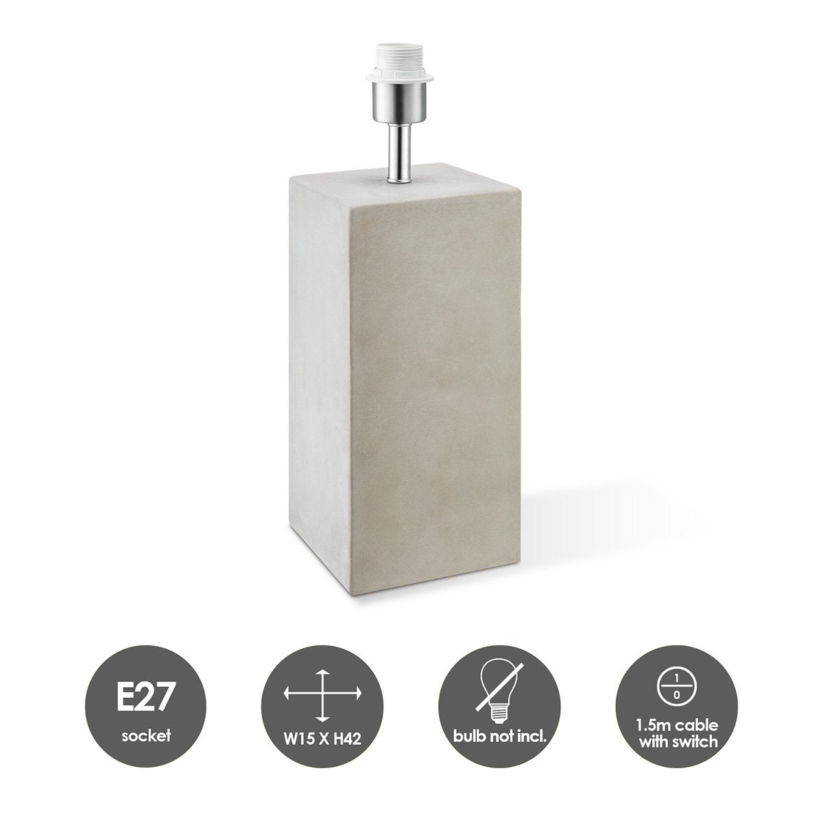 Home Sweet Home tafellamp voet Pillar 11/11/32cm - Beton