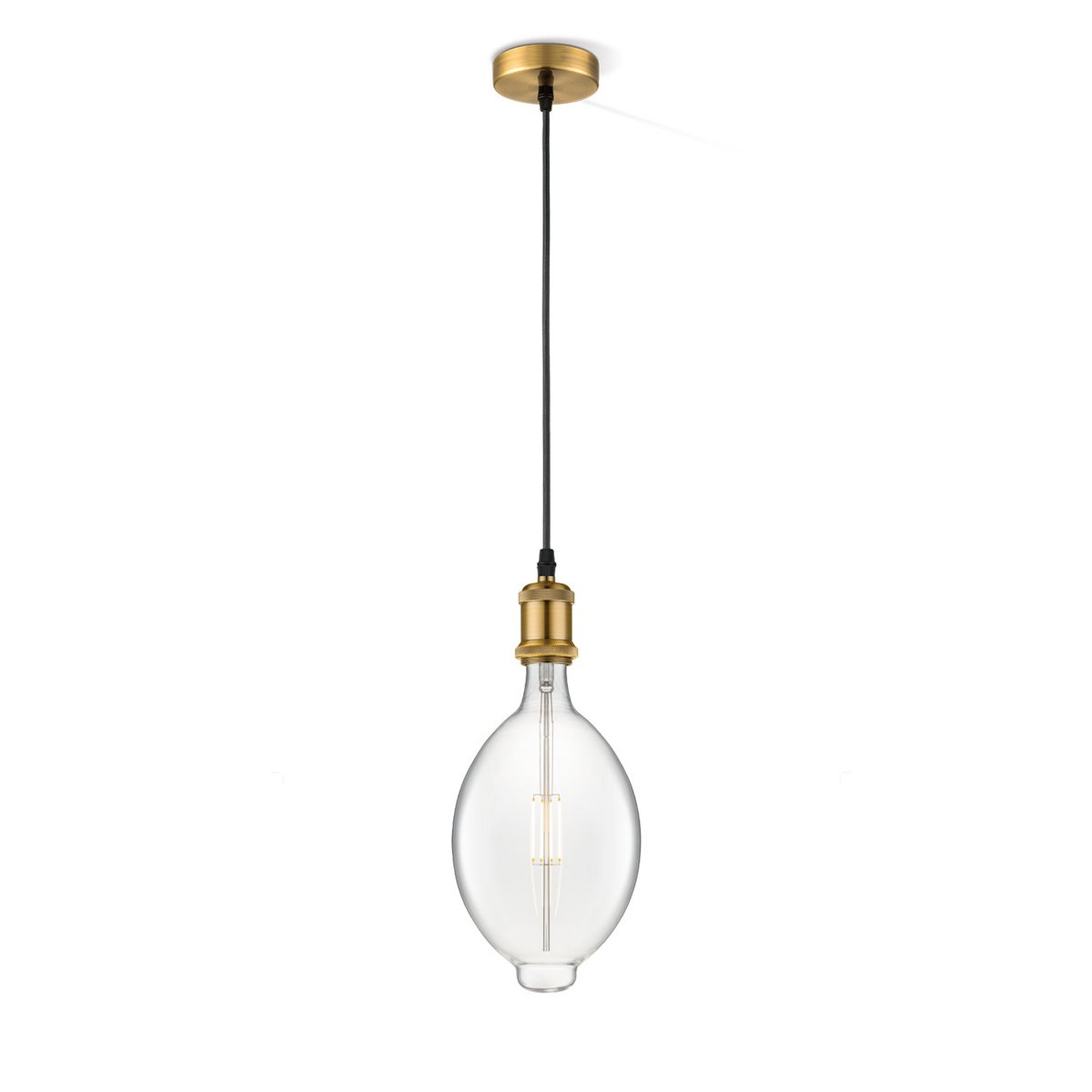 Home Sweet Home hanglamp vintage Ovaal - G180 - dimbaar E27 helder