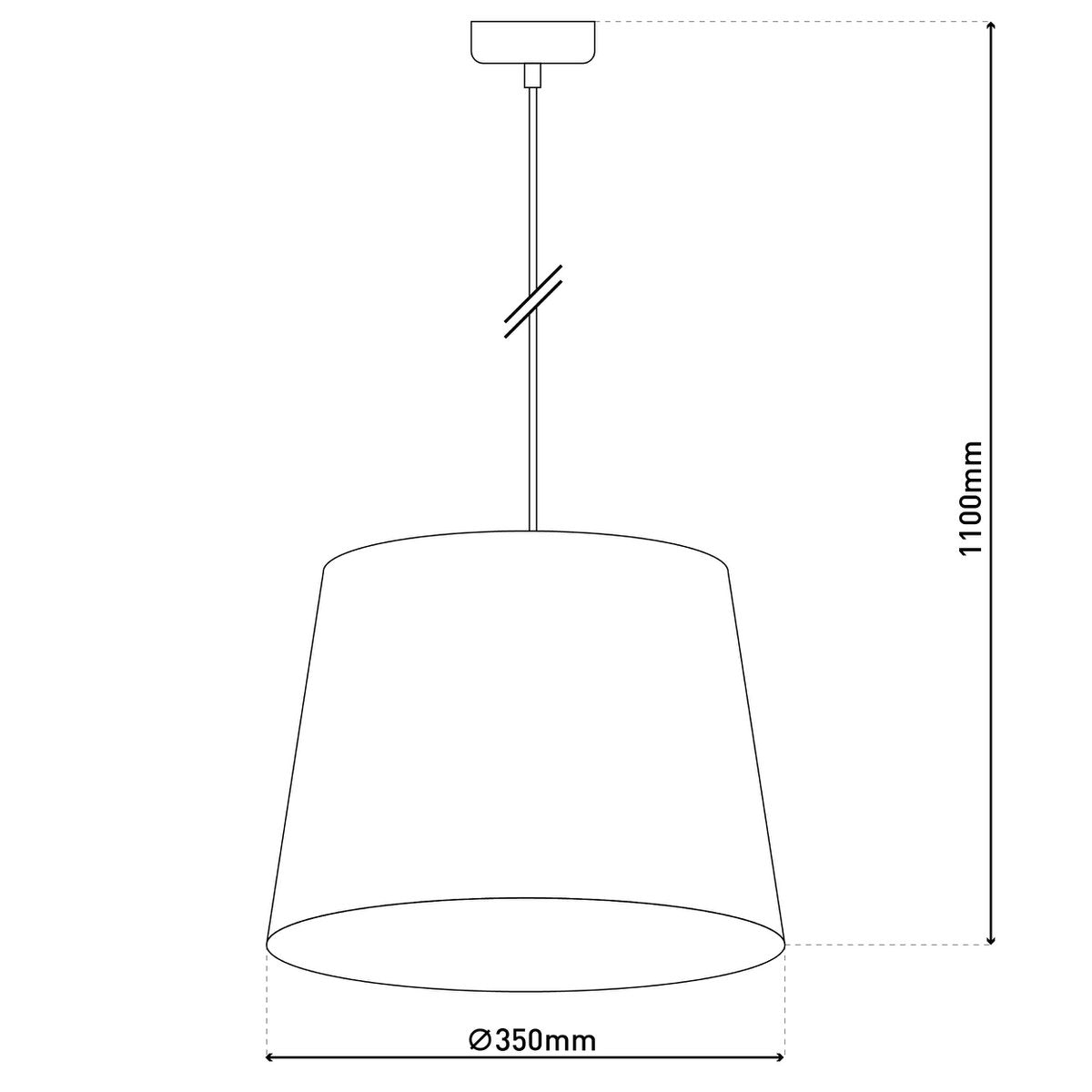 Hanglamp "White Wood" met takdecor