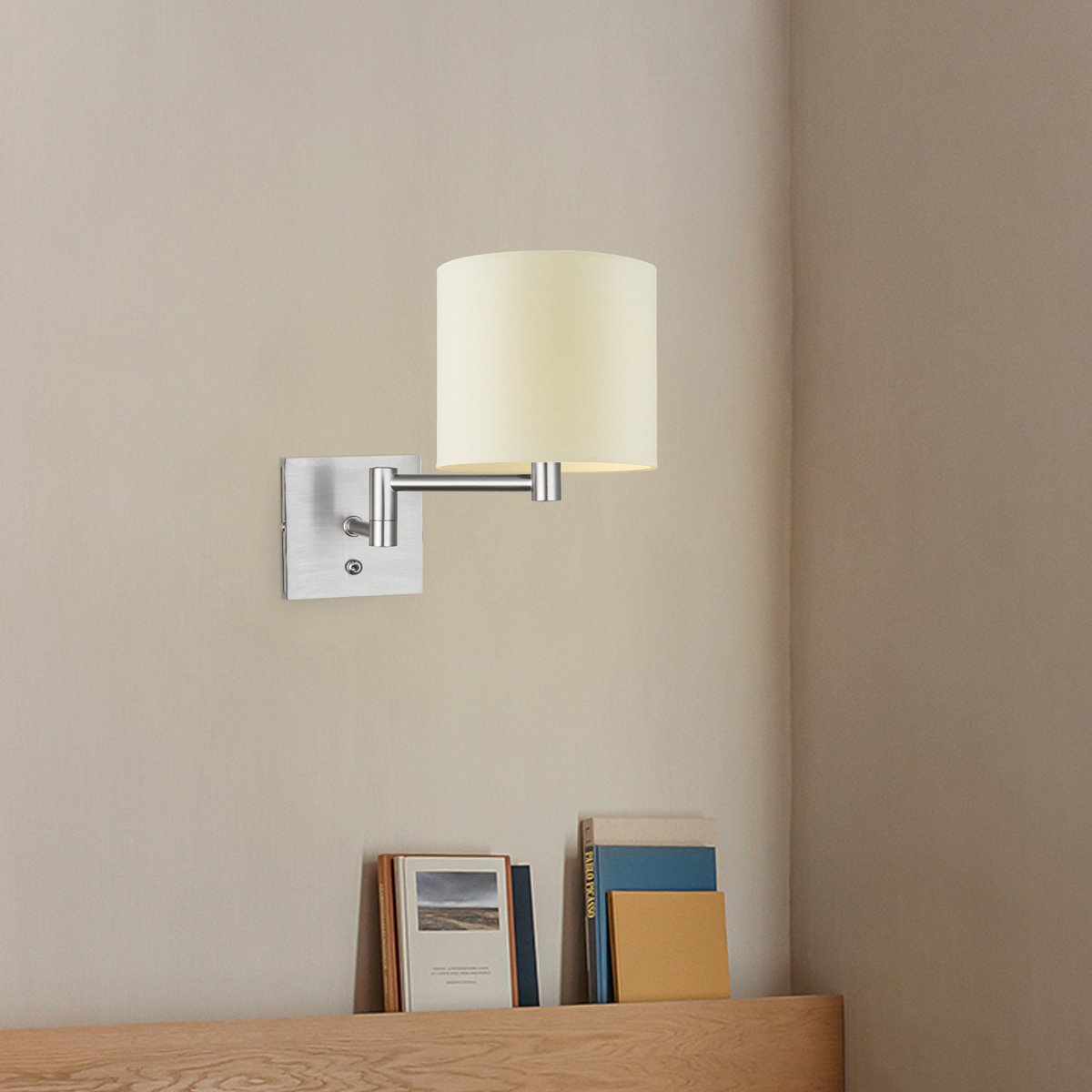 Home Sweet Home Wandlamp - Swing, E27, warm wit Lampenkap 20x17cm