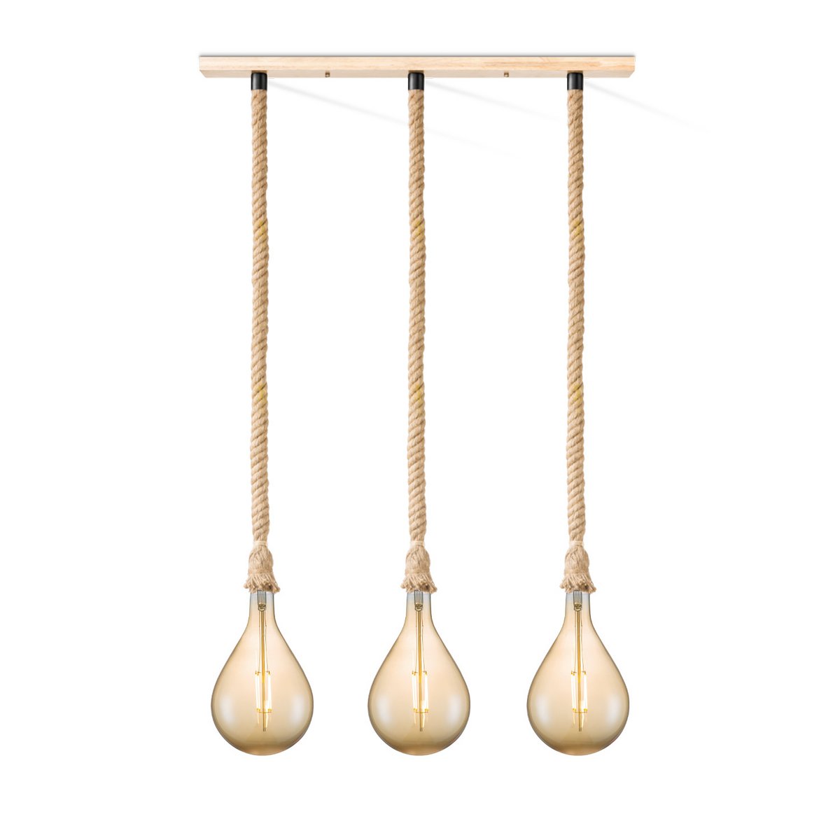 Home Sweet Home hanglamp Leonardo Pear - 3L G160 - dimbaar E27 amber