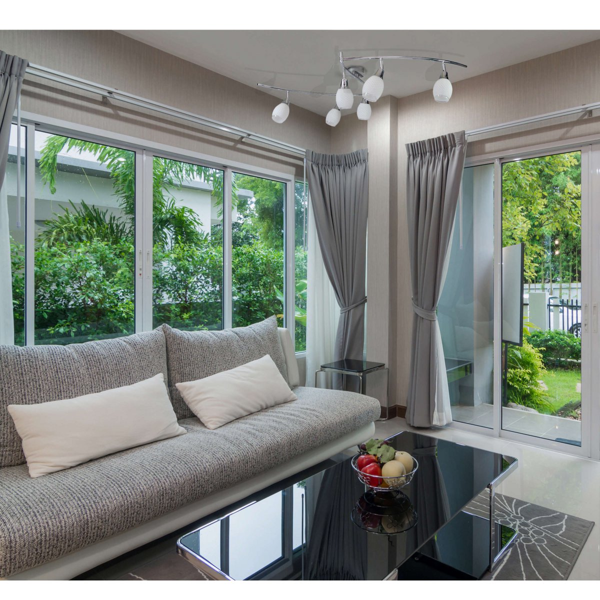 6 LED wand- en plafondrails "Rome"