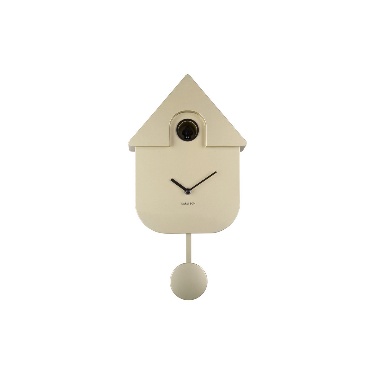 Wandklok Modern Koekoek Metallic
