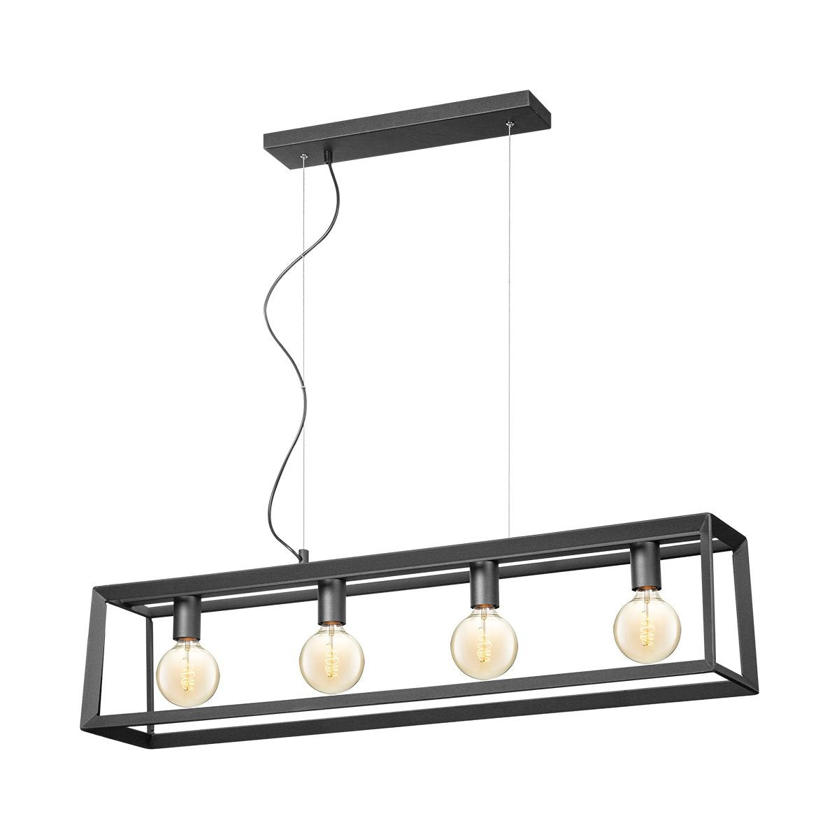 Home Sweet Home Dito Vierkant 4 Lichts Hanglamp Zwart