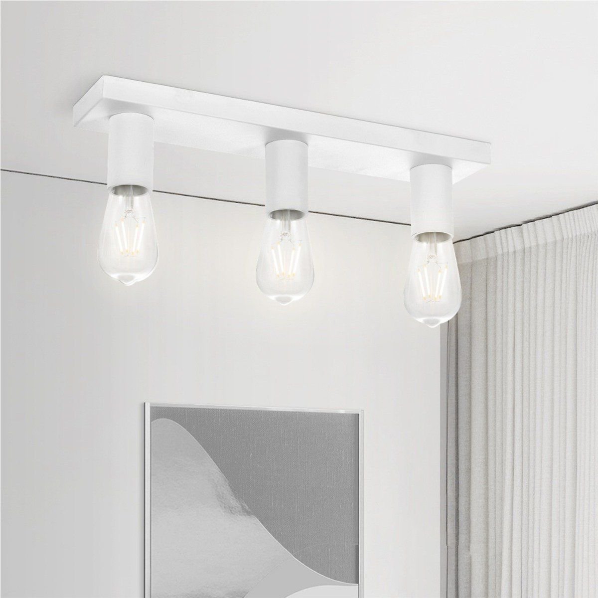 Home Sweet Home Opbouwspot Nitro 3 - incl. dimbare LED lamp - wit