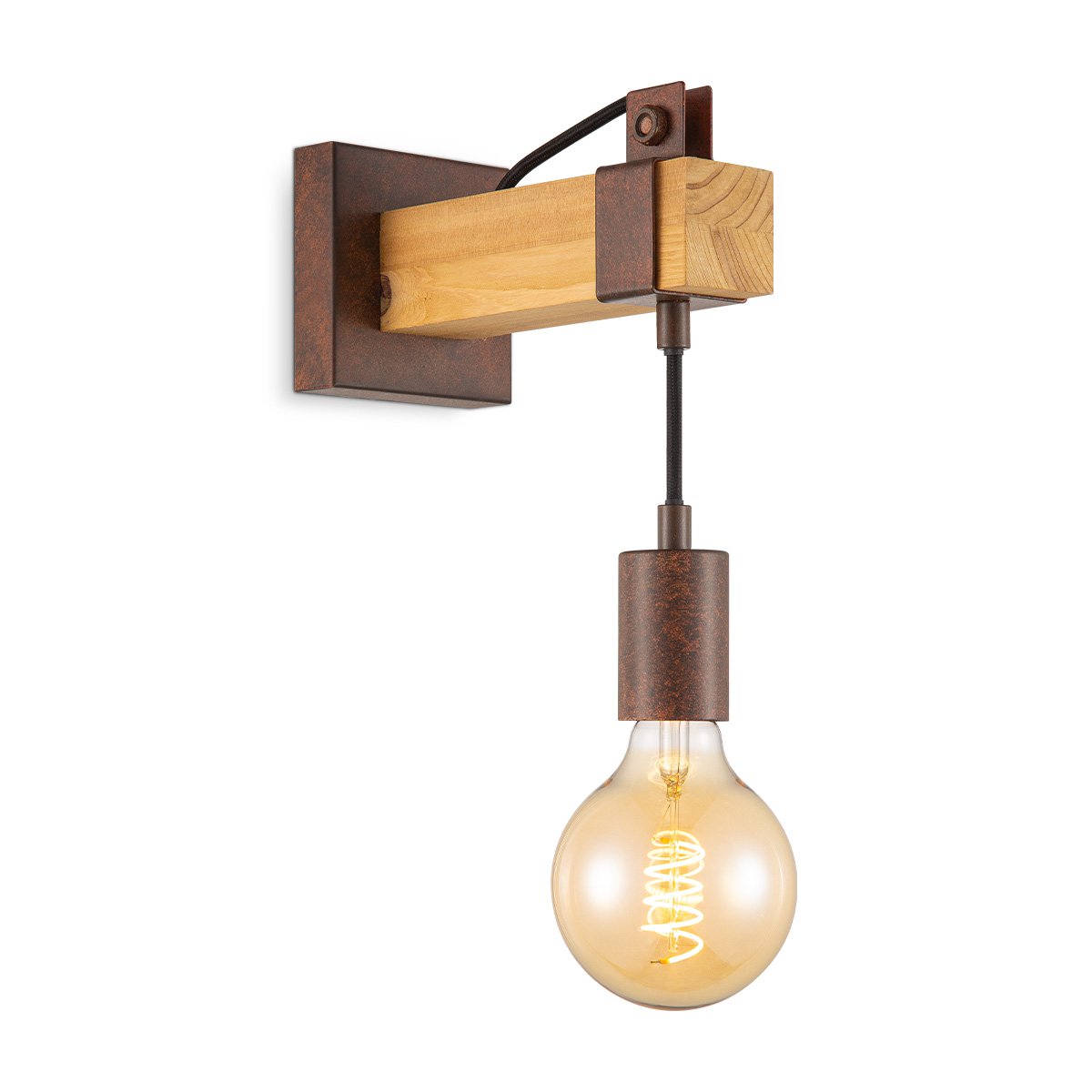 Home Sweet Home Vintage Wandlamp Denton | 10/20/23cm | Roest E27