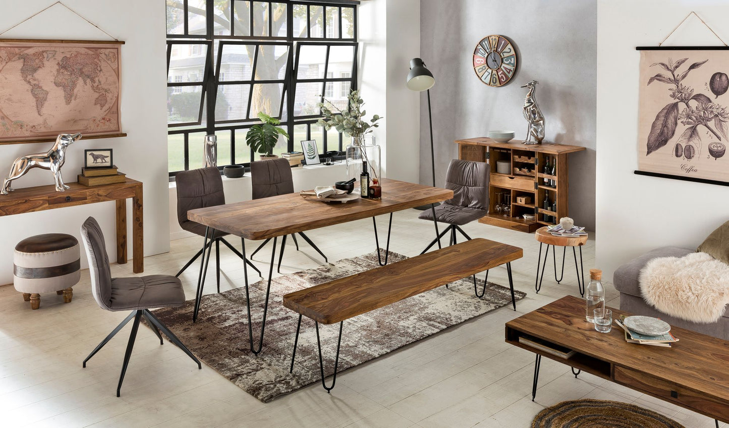 Eetkamertafel Bagli Sheesham
