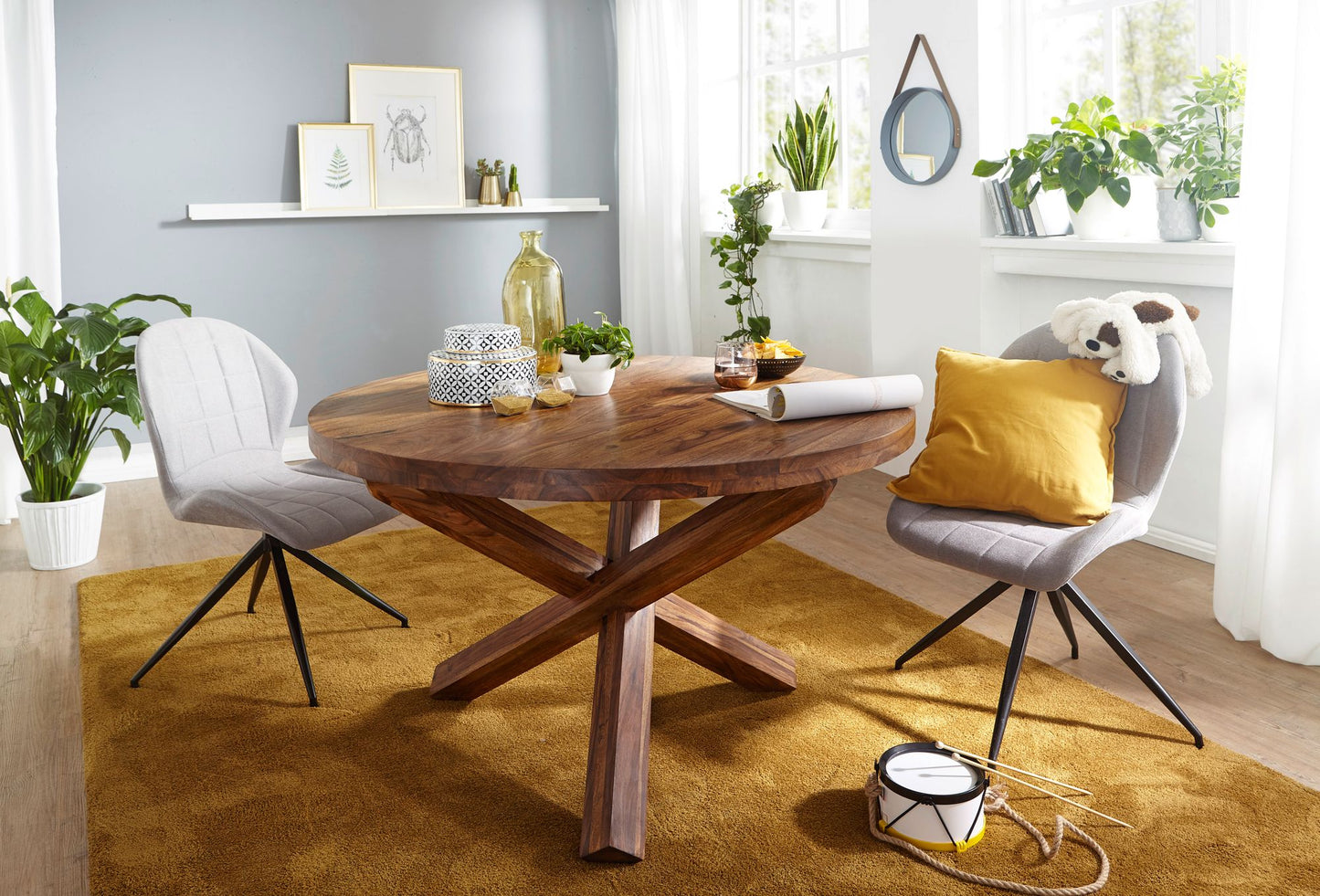 Eetkamertafel Boha Donker Bruin