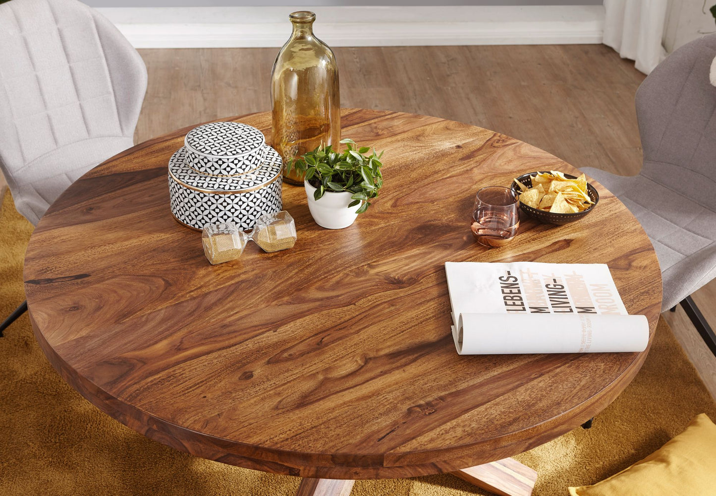 Eetkamertafel Boha Donker Bruin