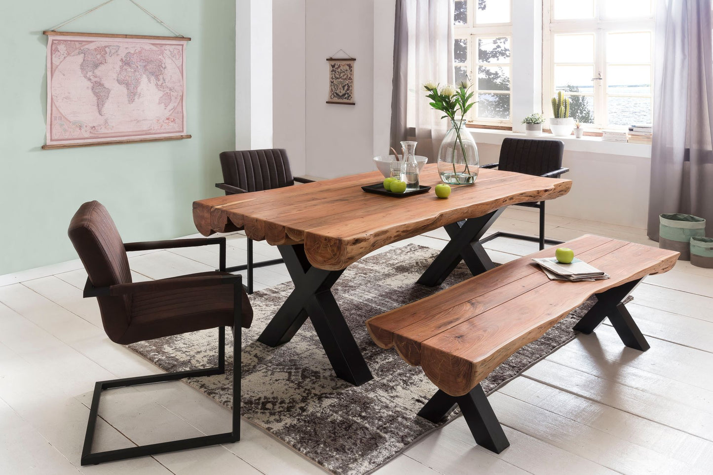 Eetkamertafel/ Boomstamtafel Hugo
