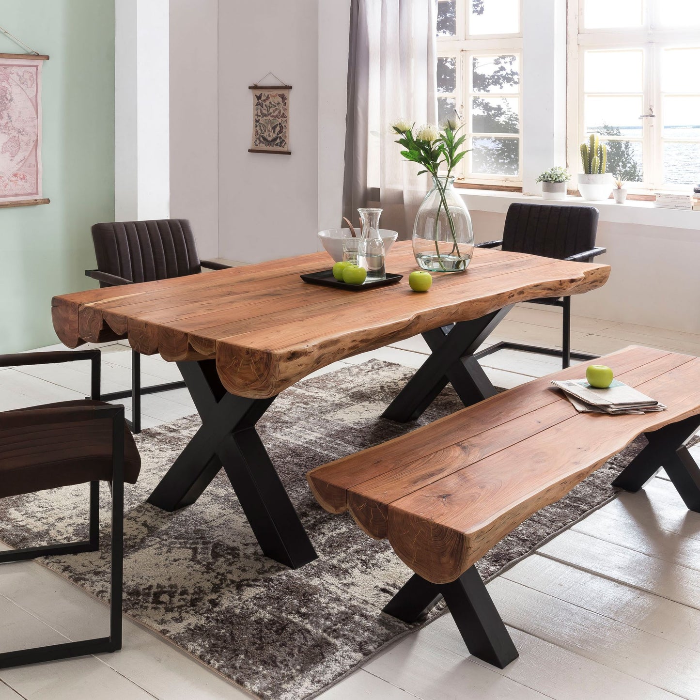 Eetkamertafel/ Boomstamtafel Hugo