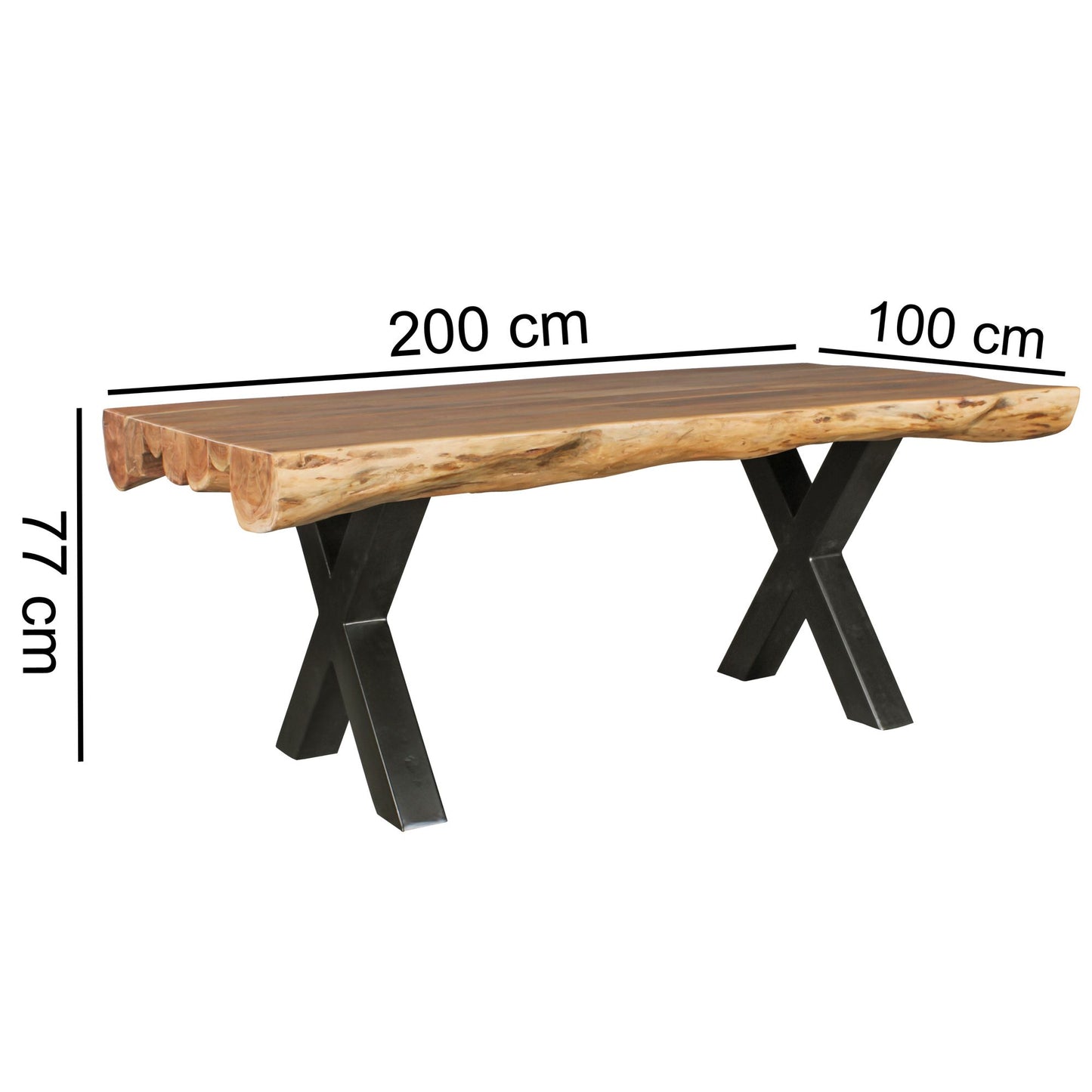 Eetkamertafel/ Boomstamtafel Hugo