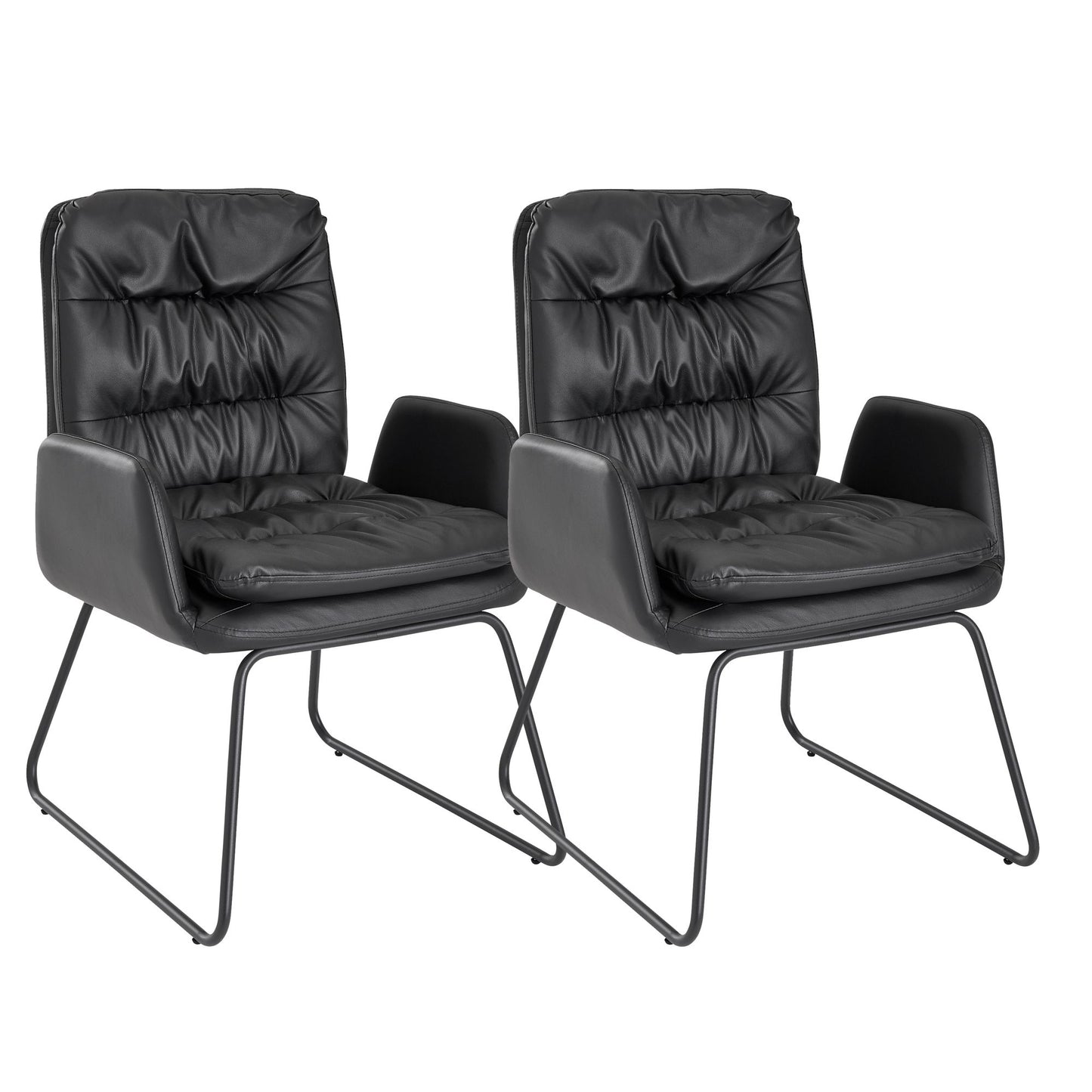 Eetkamerstoel kunstleer (Set 2 Stuks)