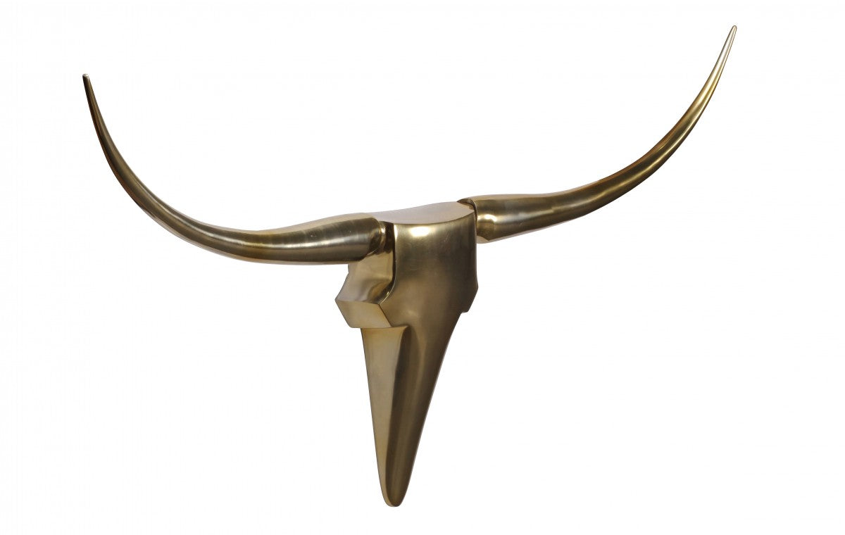 Deko Gewei Stier Goud L 125 cm