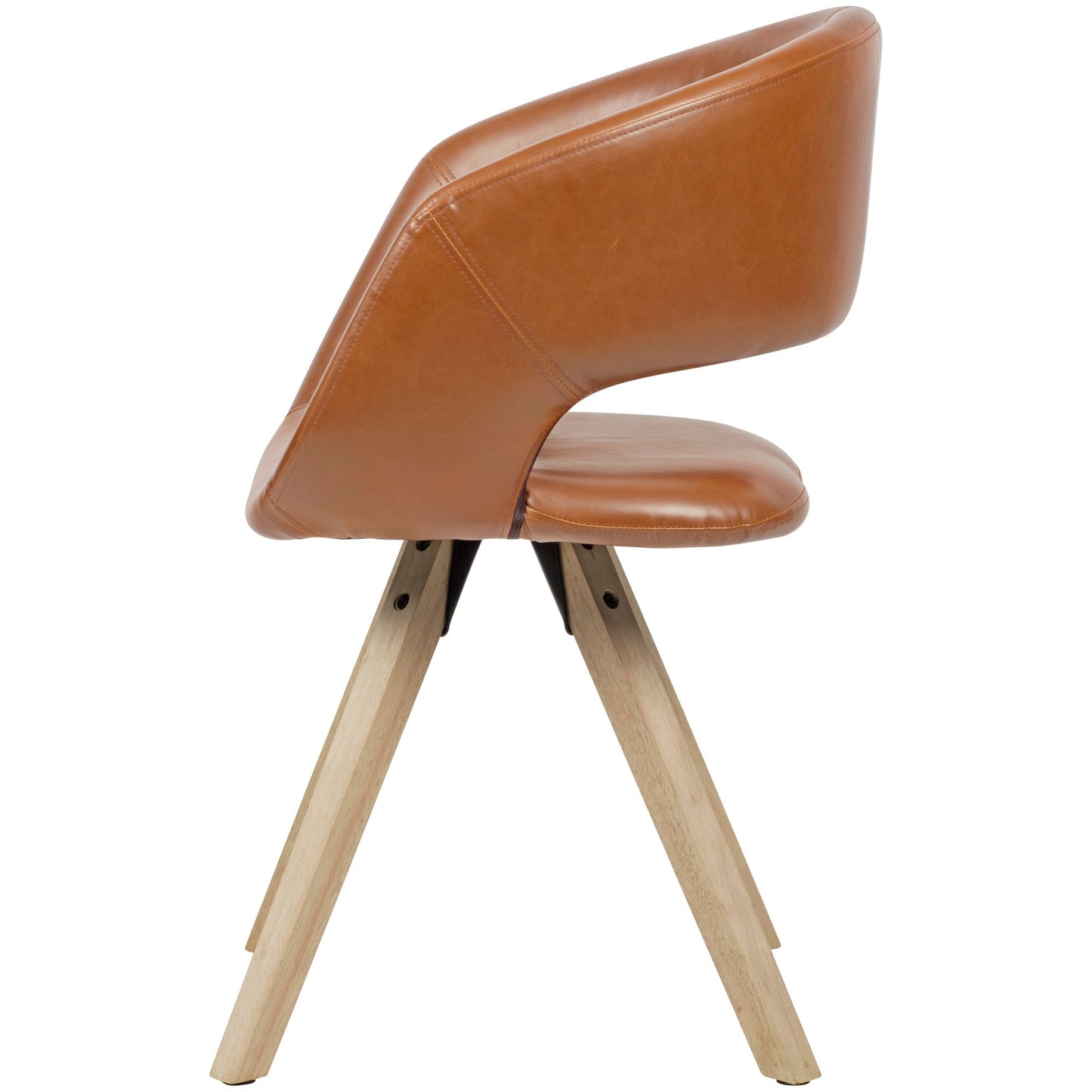 Hevea Leren Kuipstoel Cognac
