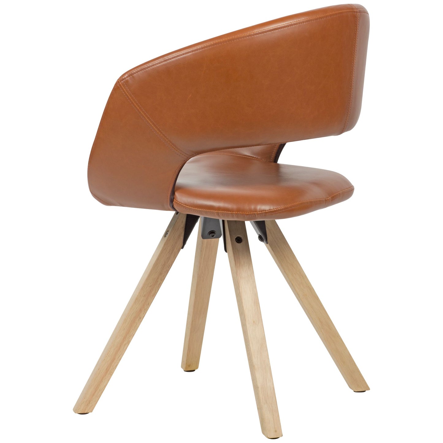 Hevea Leren Kuipstoel Cognac