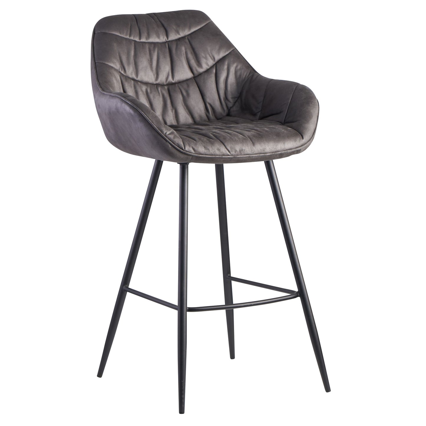 Barkruk/ Barstoel fluweel velvet (verschillende kleuren)