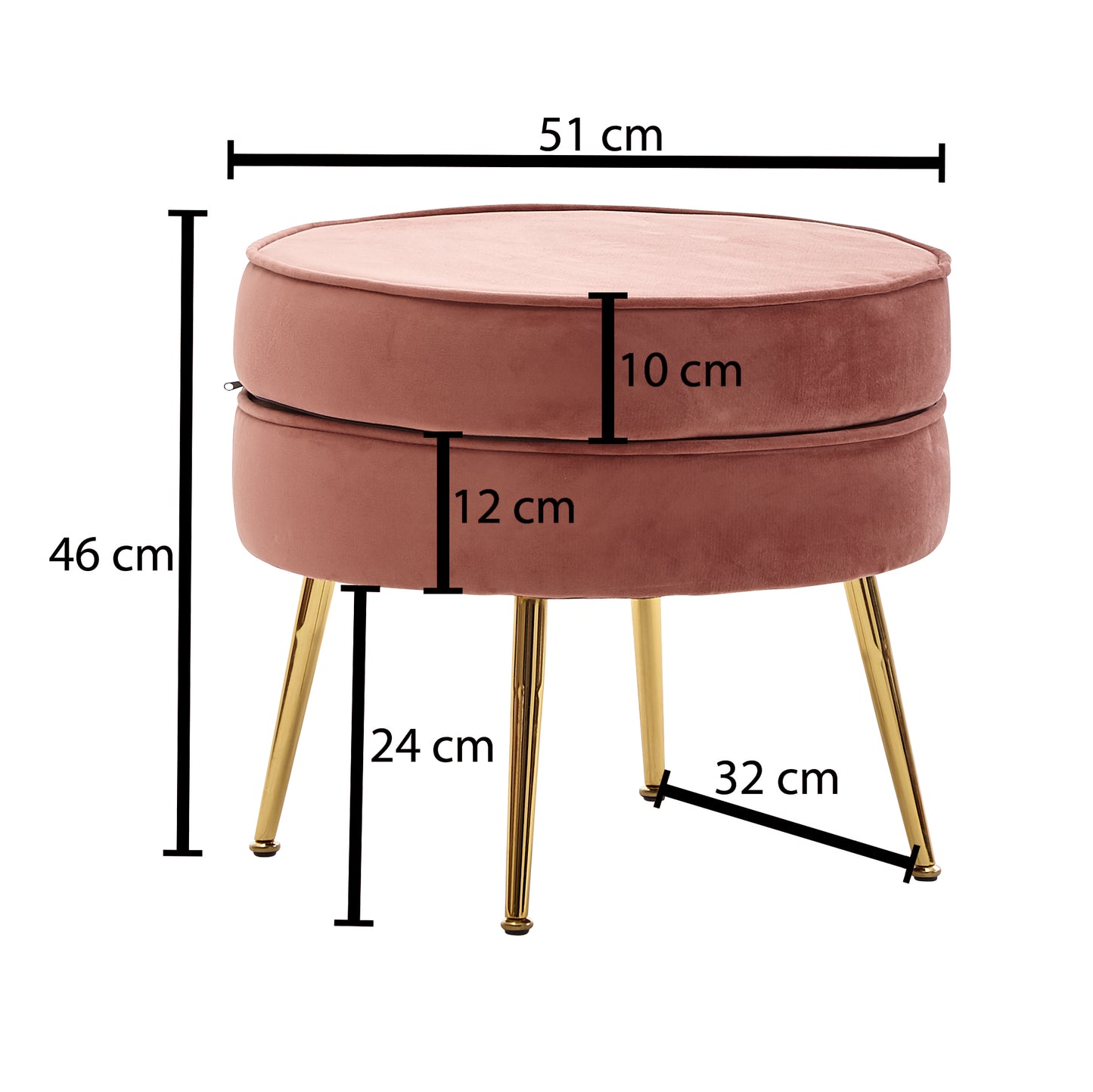 Hocker Fin (verschillende kleuren beschikbaar)
