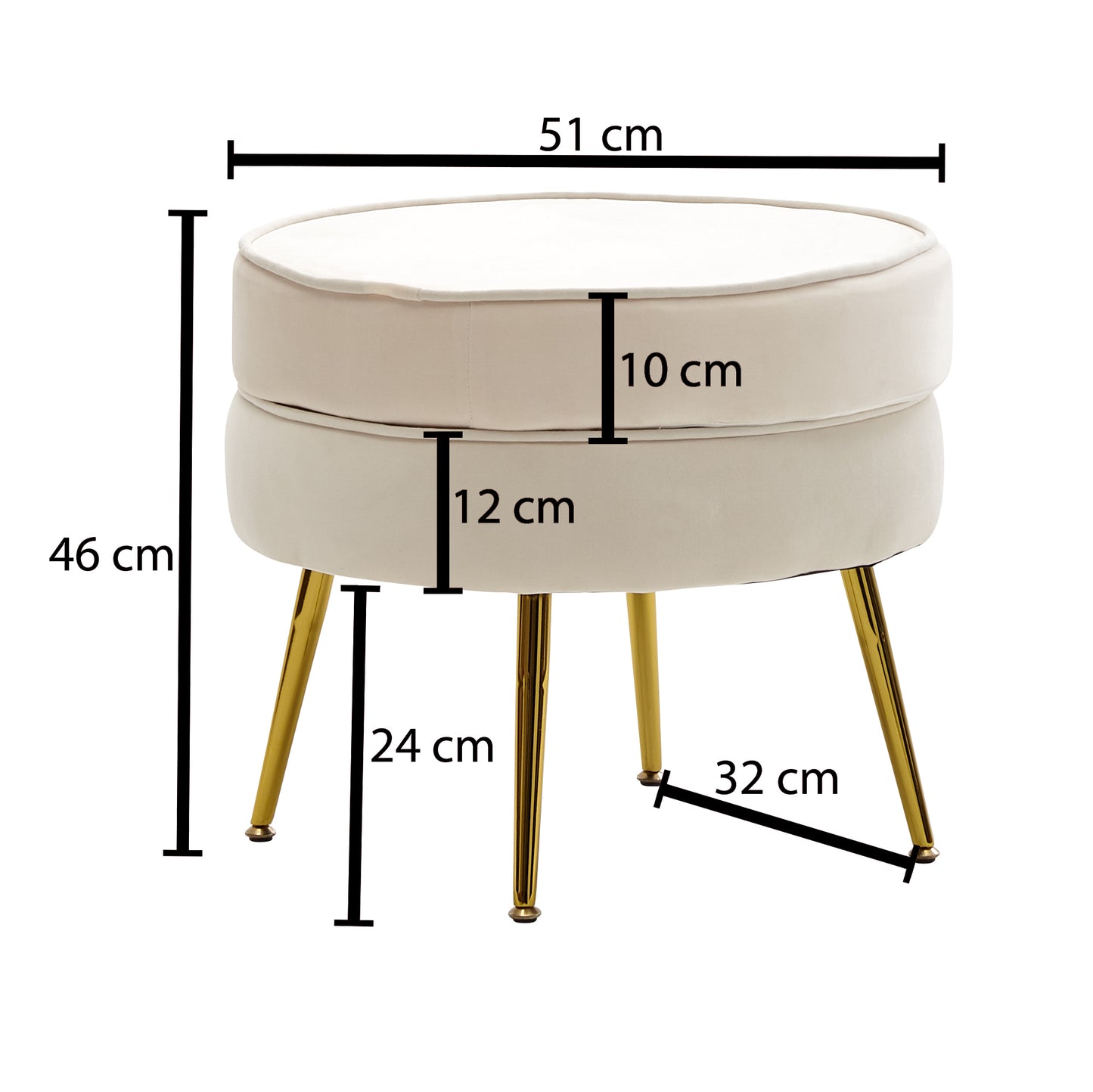 Hocker Fin (verschillende kleuren beschikbaar)