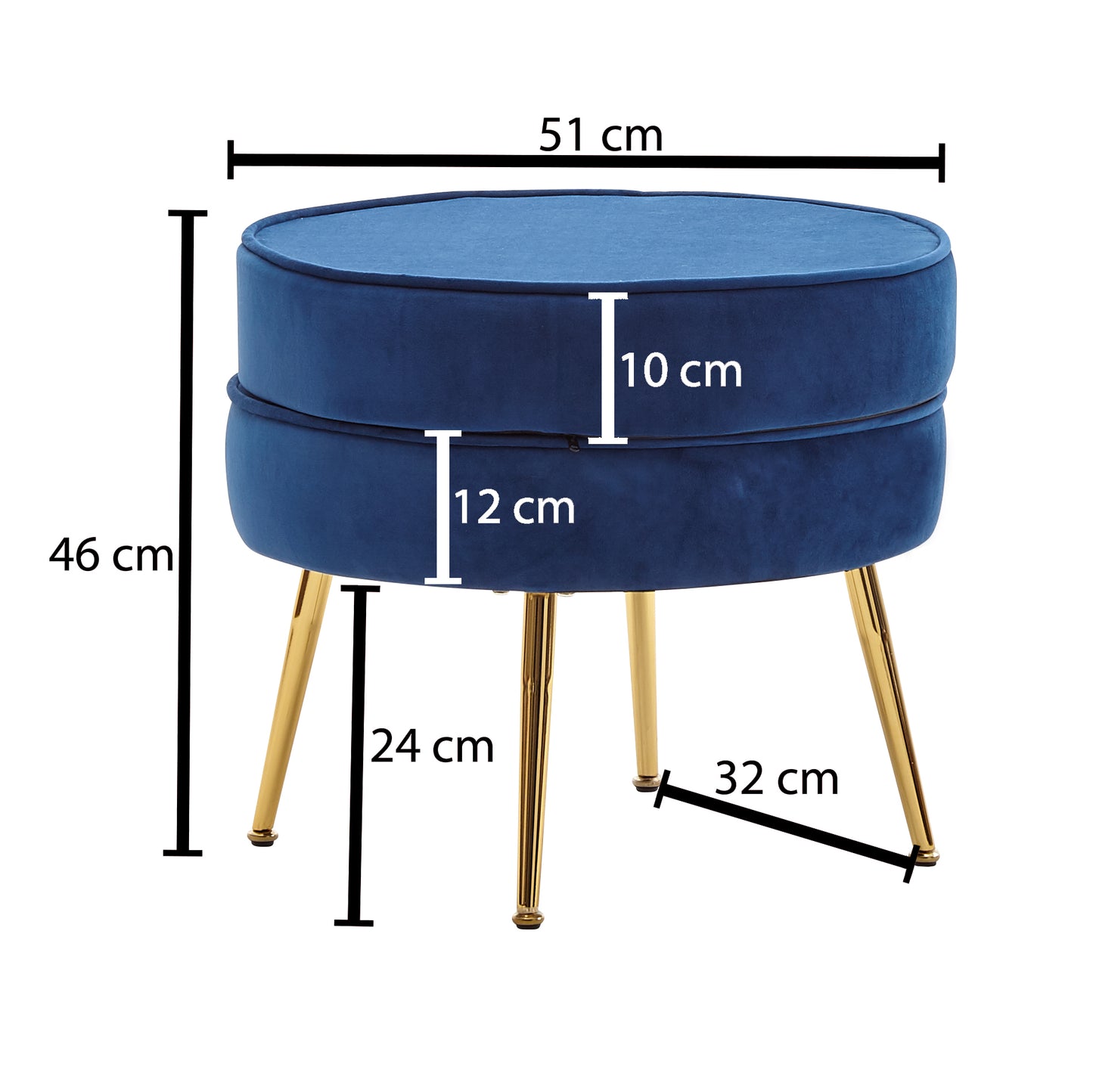 Hocker Fin (verschillende kleuren beschikbaar)