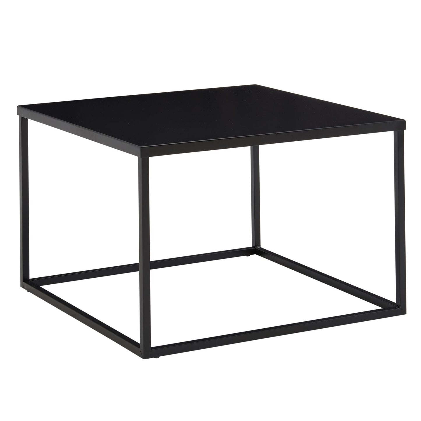 Salontafel Metaal 60x60x40 cm Vierkante Salontafel Zwart | Tafel Woonkamer Industrieel