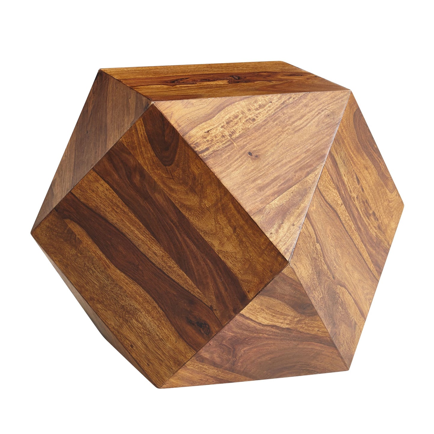 Salontafel 57 x 42,5 x 57 cm Sheesham massief houten salontafel modern | Salontafel in ruitvorm | Massief houten tafel woonkamer | Echt houten tafel