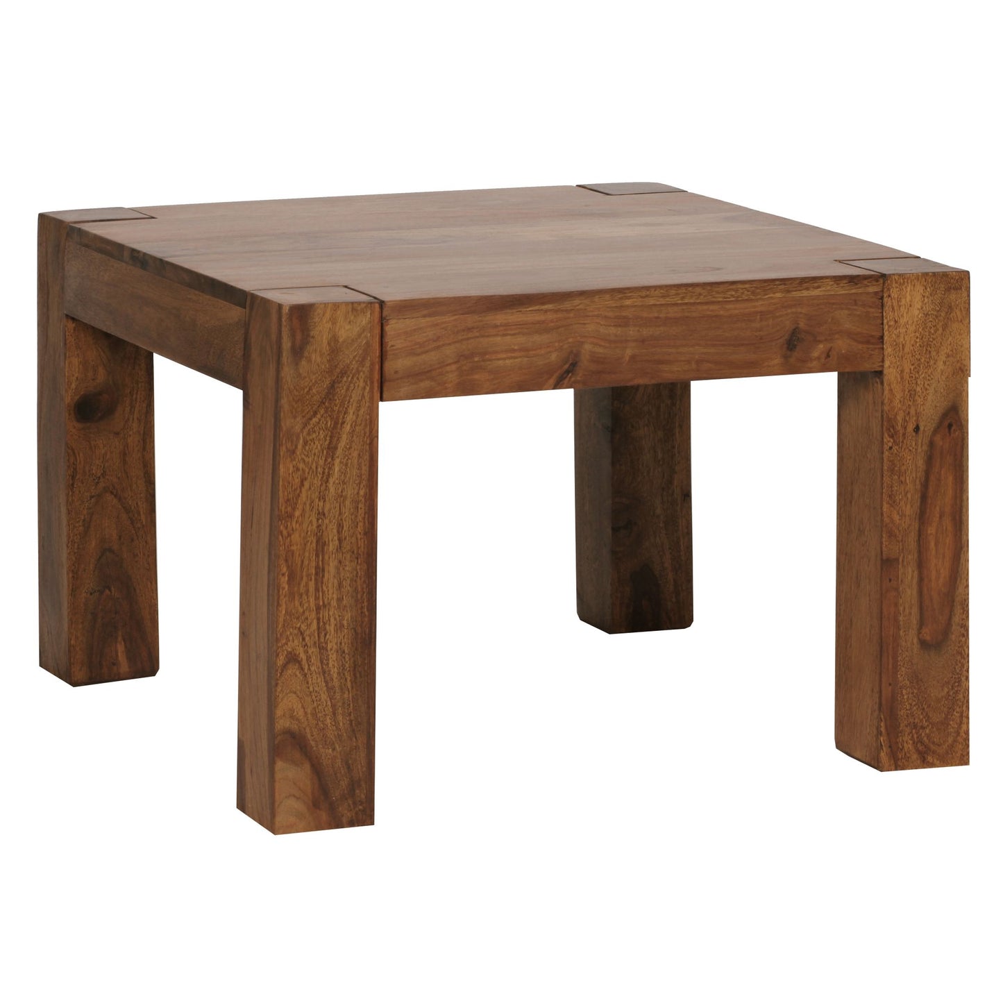 salontafel MUMBAI massief houten sheesham 60 cm brede salontafel design donkerbruin landhuisstijl bijzettafel