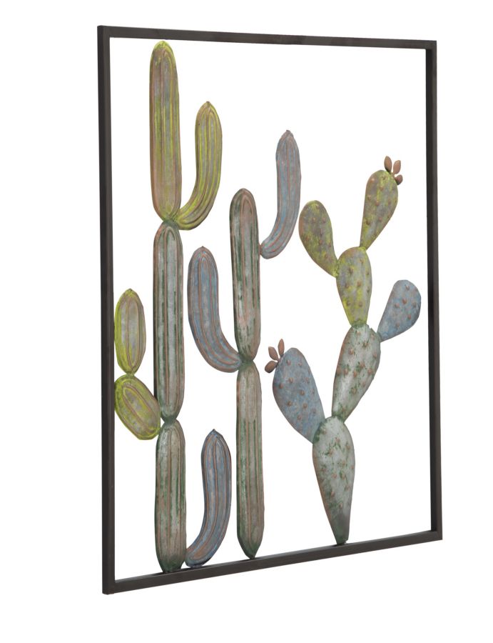 Wanddecoratie Cactus-frame -c- 50×1,3×50 cm