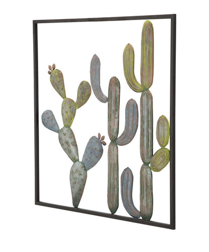 Wanddecoratie Cactus-frame -c- 50×1,3×50 cm