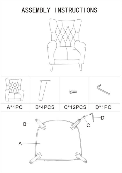 Fauteuil Imperial 73×79×106 cm
