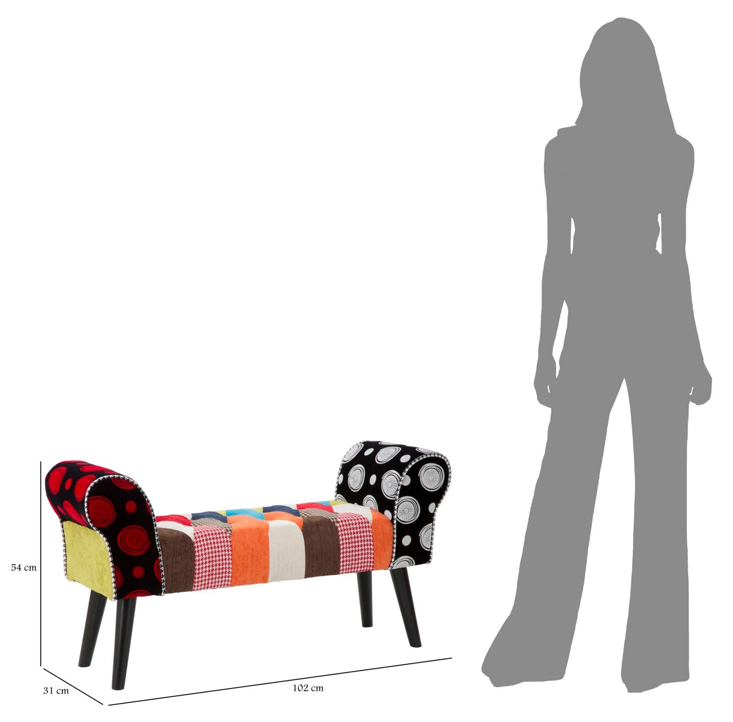 Bankje Imperial 102×31×54 cm