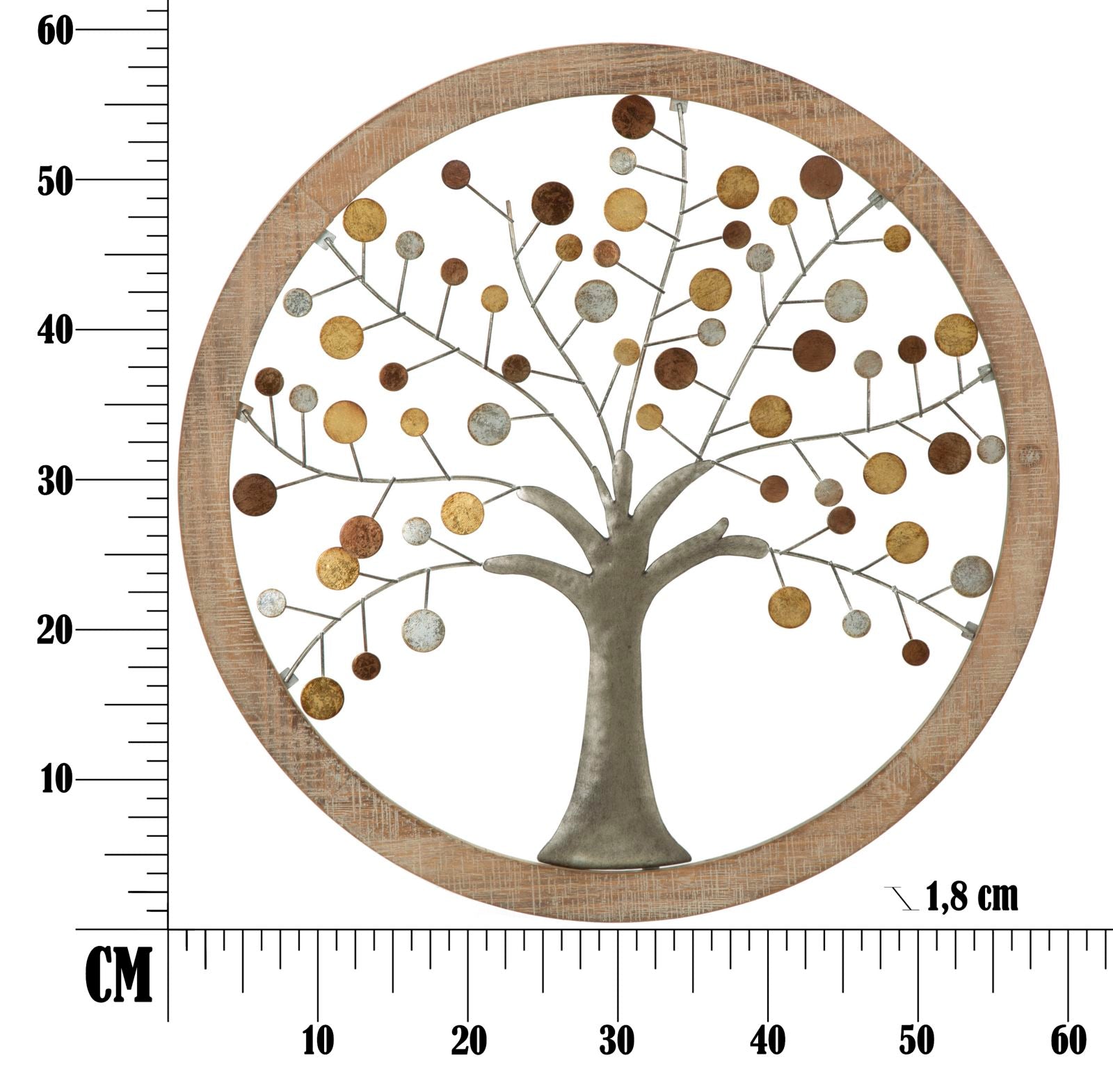 Wandpaneel Albero Della Vita Ø 61×1,8 cm