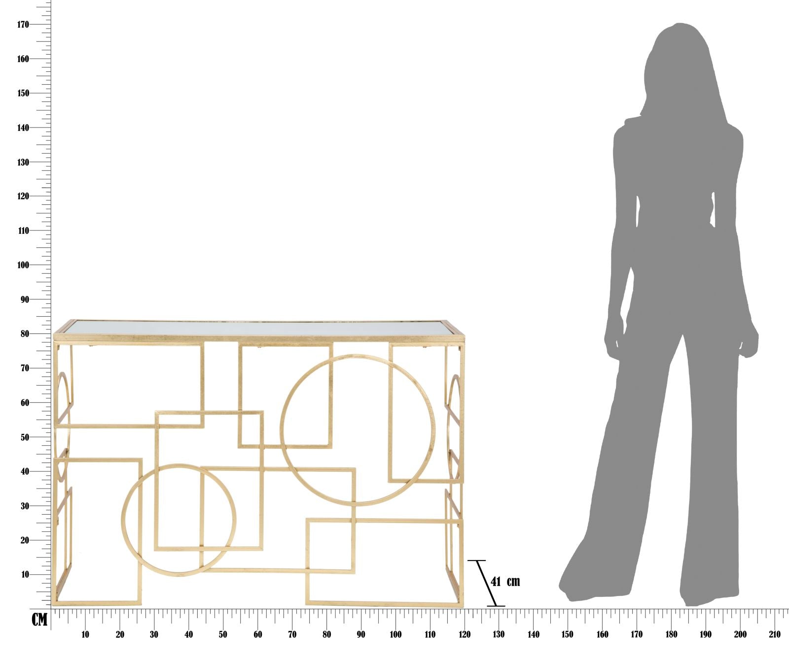 Consoletafel Marie 120×41×81 cm