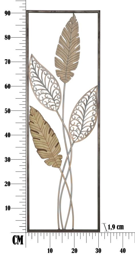 Wanddecoratie Foglie-a- 30,5×1,90×91 cm